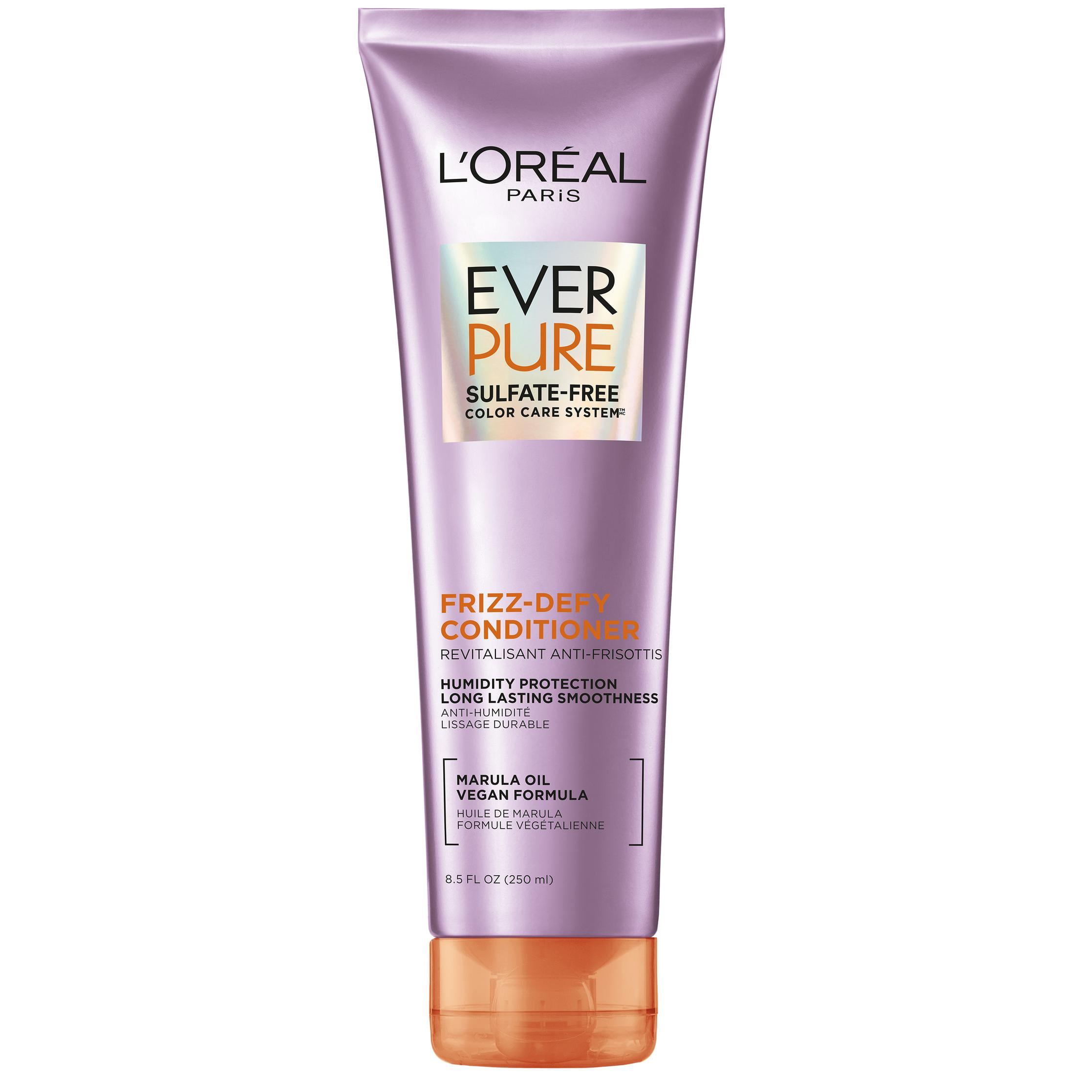 L'Oreal EverPure Sulfate Free Frizz Control Conditioner Damaged Hair Marula Oil 8.5 fl oz L'Oréal Paris