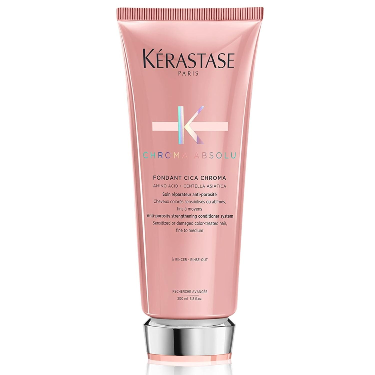 Kerastase K Chroma Absolu Fondant Cica Chroma Anti-Porosity Strengthening Conditioner System Fine to Medium, 6.8 oz KERASTASE