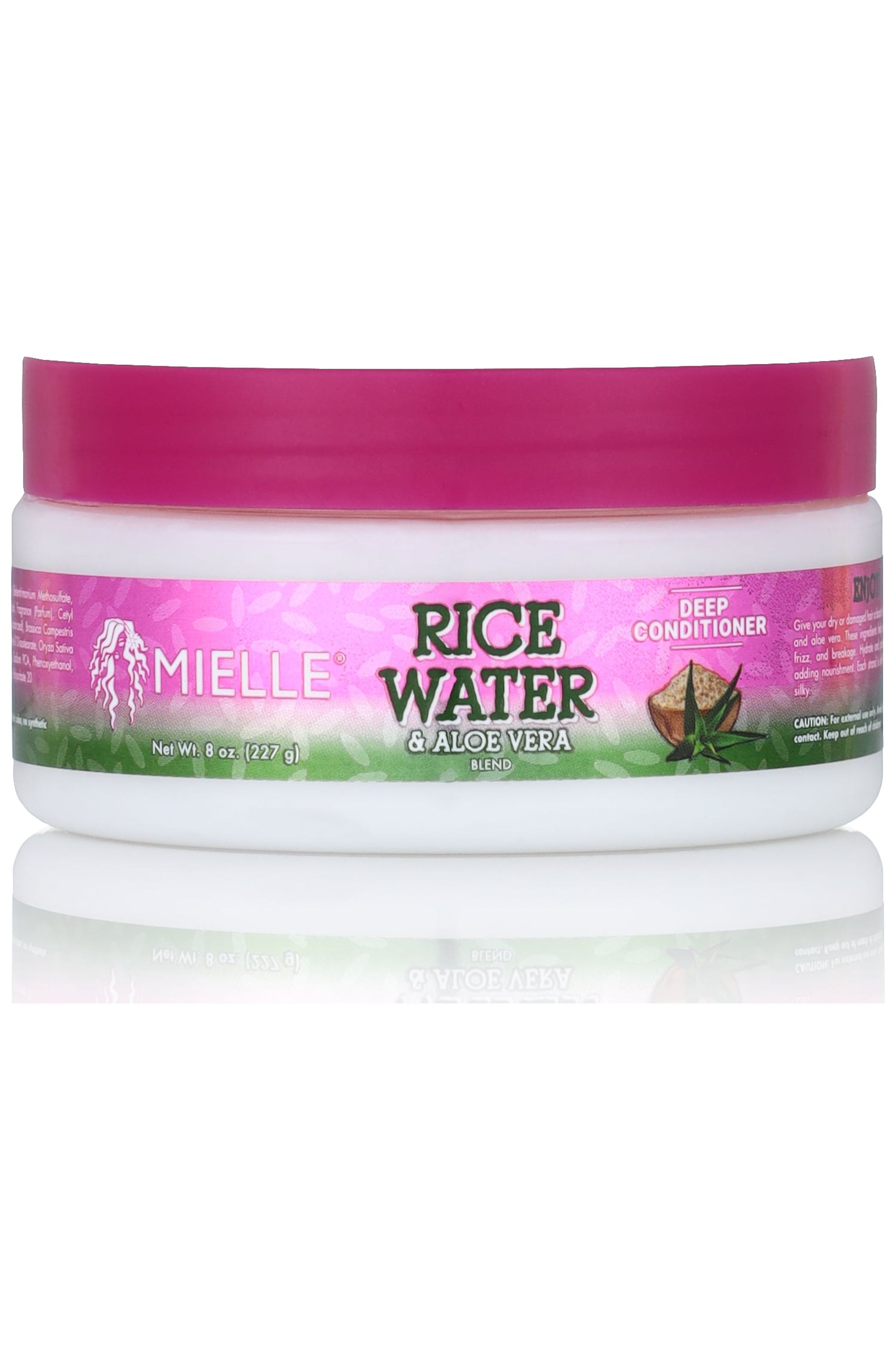 Mielle Moisturizing Shine Enhancing Deep Conditioner with Rice Water & Aloe Vera, 8 oz, Squeeze Mielle Organics