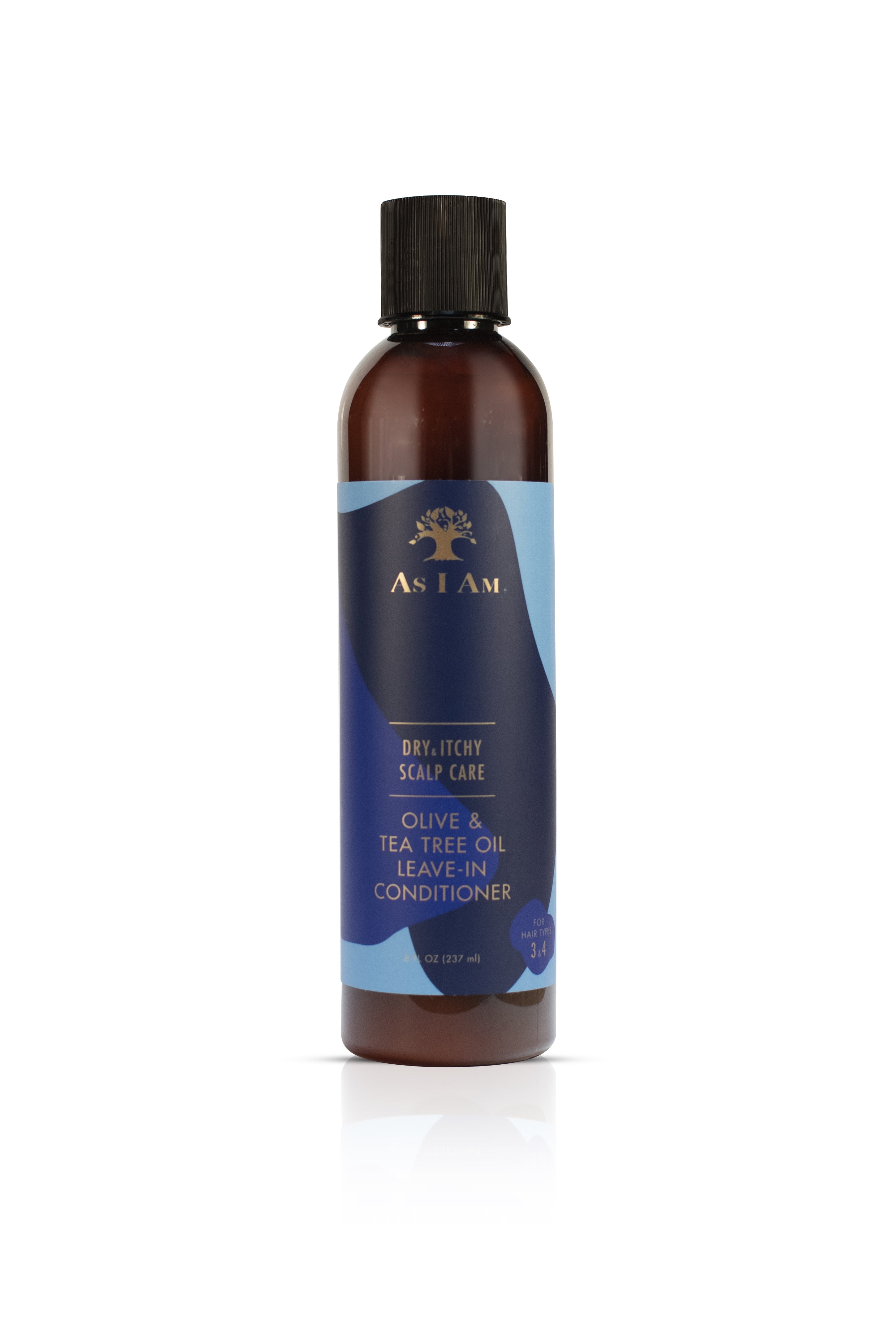 As I Am Dry & Itchy Scalp Care 8 oz. Olive & Tea Tree Oil Leave in Conditioner, Unisex As I Am