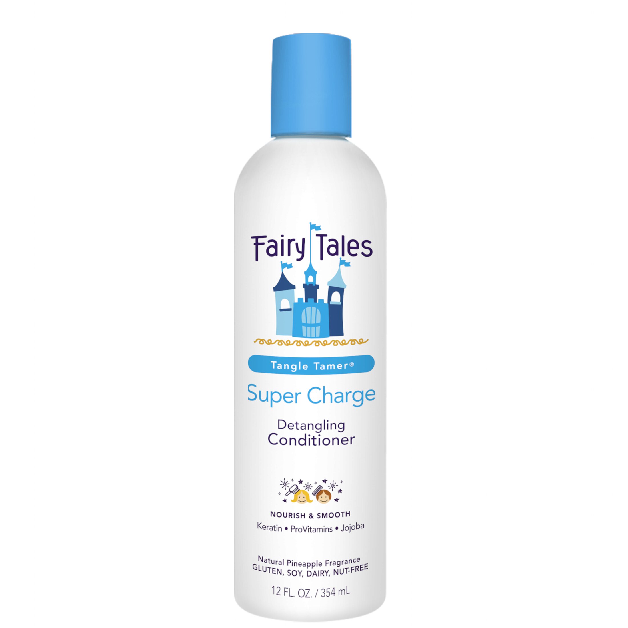 Fairy Tales Tangle Tamers Super Charge Kids Detangling Daily Conditioner with Keratin & Jojoba, 12 fl oz Fairy Tales