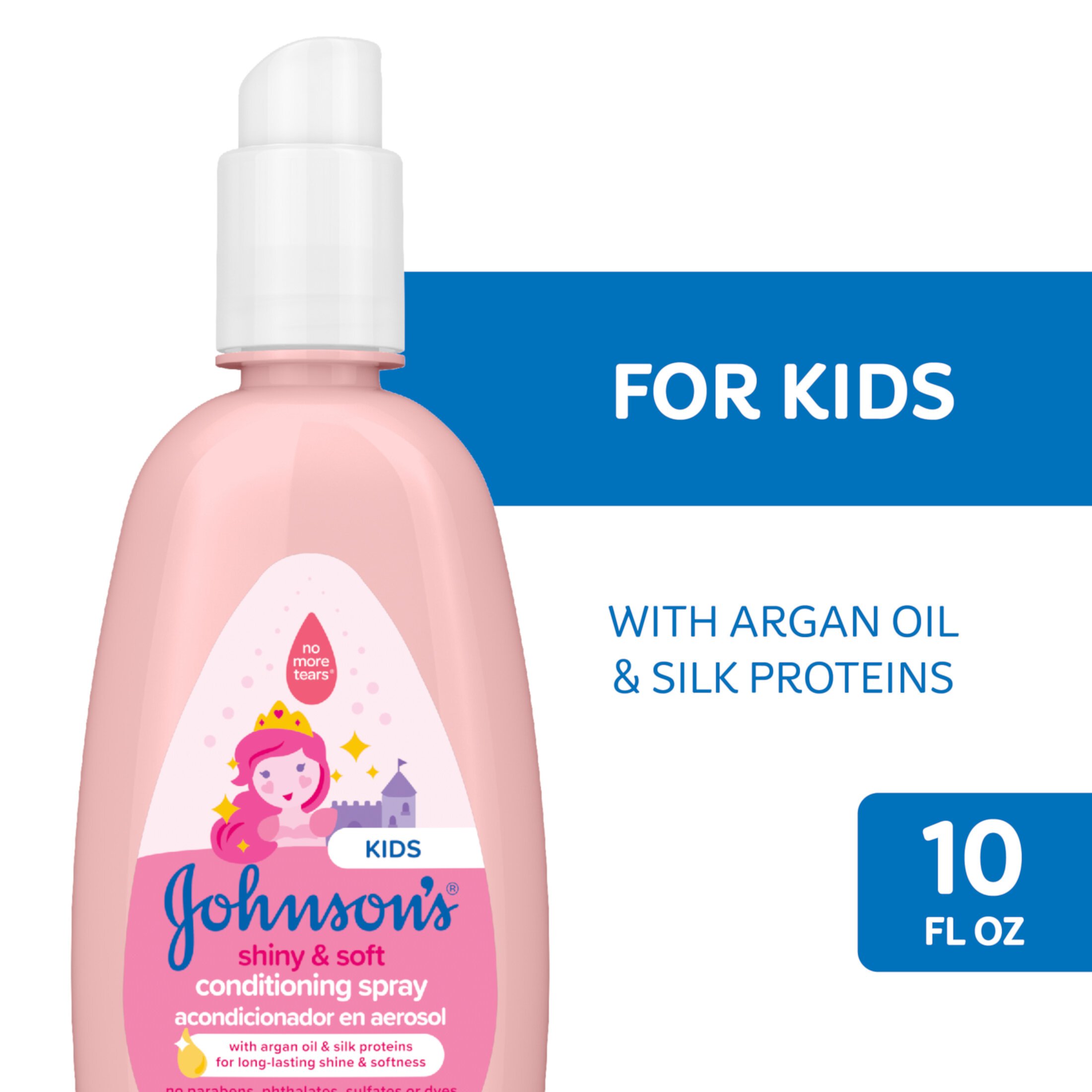 Johnson's Shiny & Soft Tear-Free Kids' Conditioning Spray, 10 fl. oz Johnson's