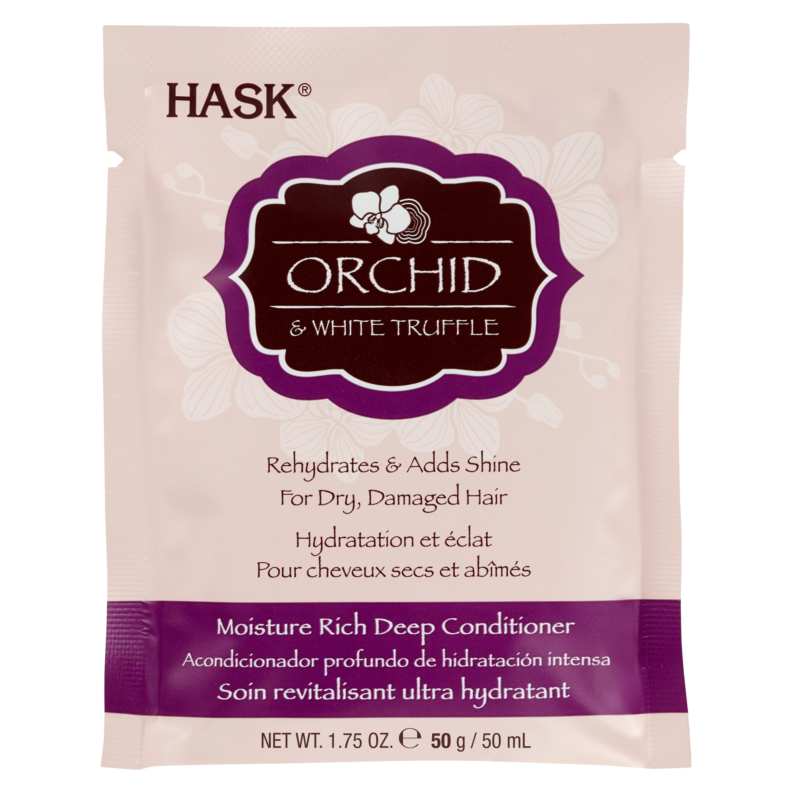 Hask Orchid & White Truffle Moisture Rich Deep Conditioner Packet, 1.75 oz HASK