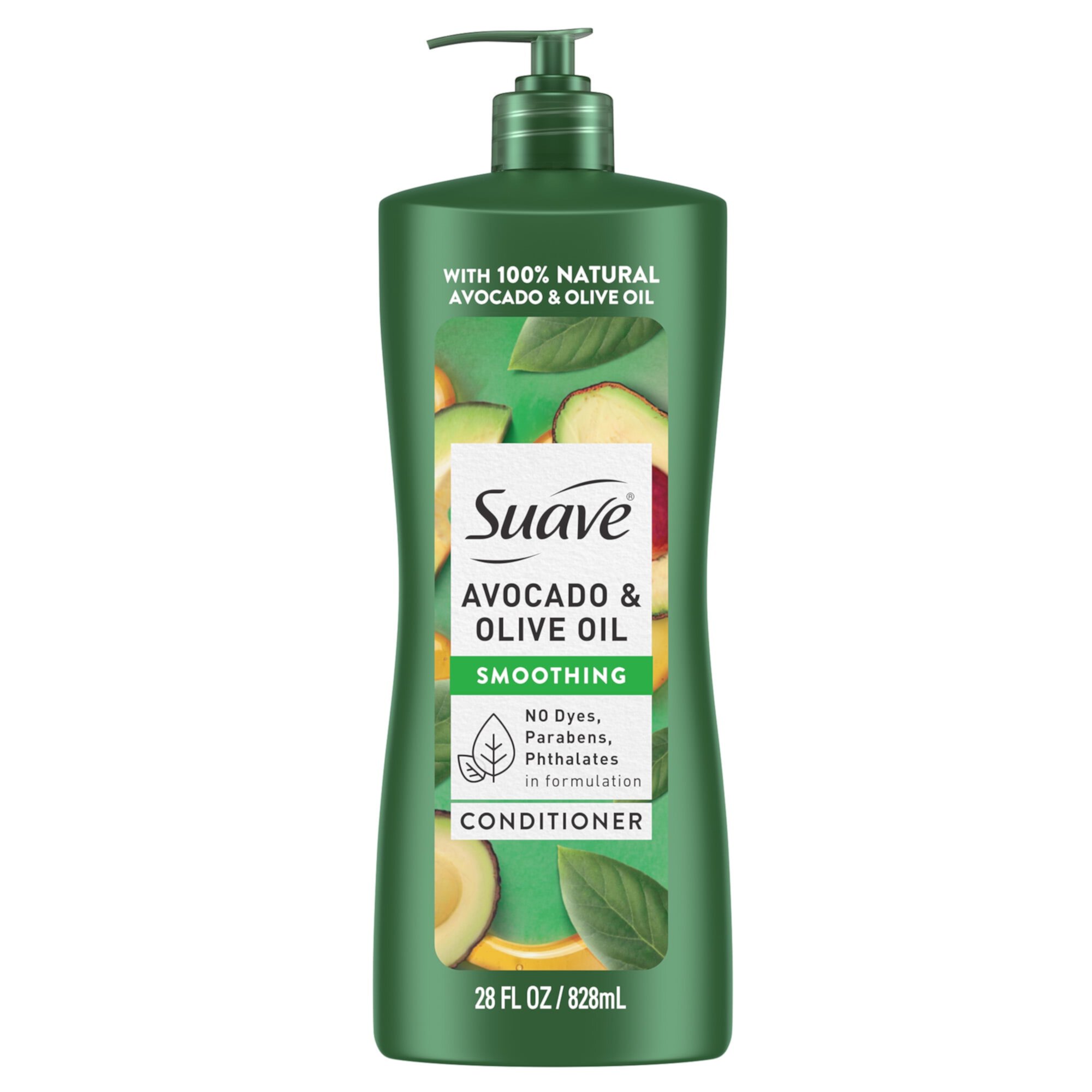 Suave Professionals Avocado & Olive Oil Conditioner with Pump, Smoothing, 28 fl oz Suave