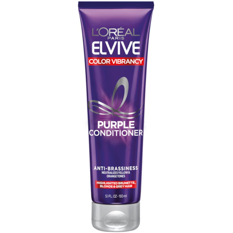 L'Oreal Paris Elvive Color Vibrancy Purple Nourishing Conditioner, Color Treated Hair, 5.1 fl oz L'Oréal Paris