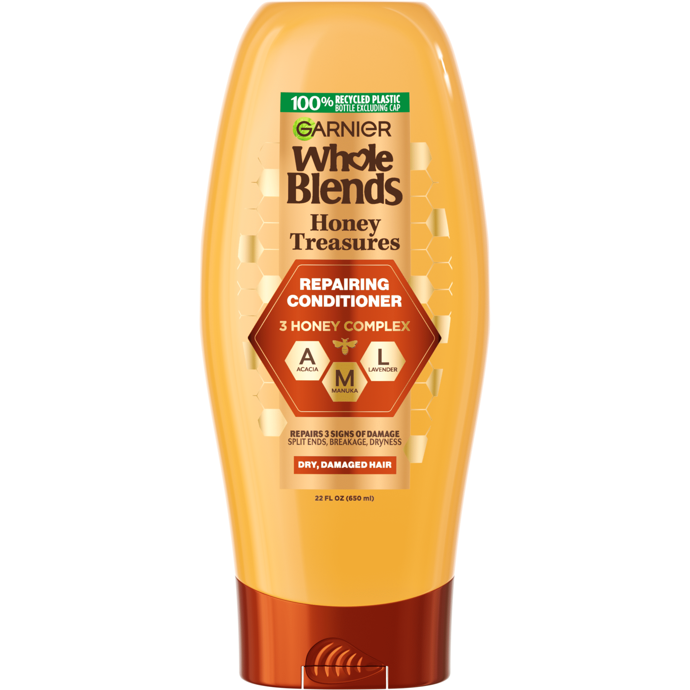 Garnier Whole Blends Honey Treasures Repairing Conditioner with Royal Jelly Honey, 22 fl oz Garnier