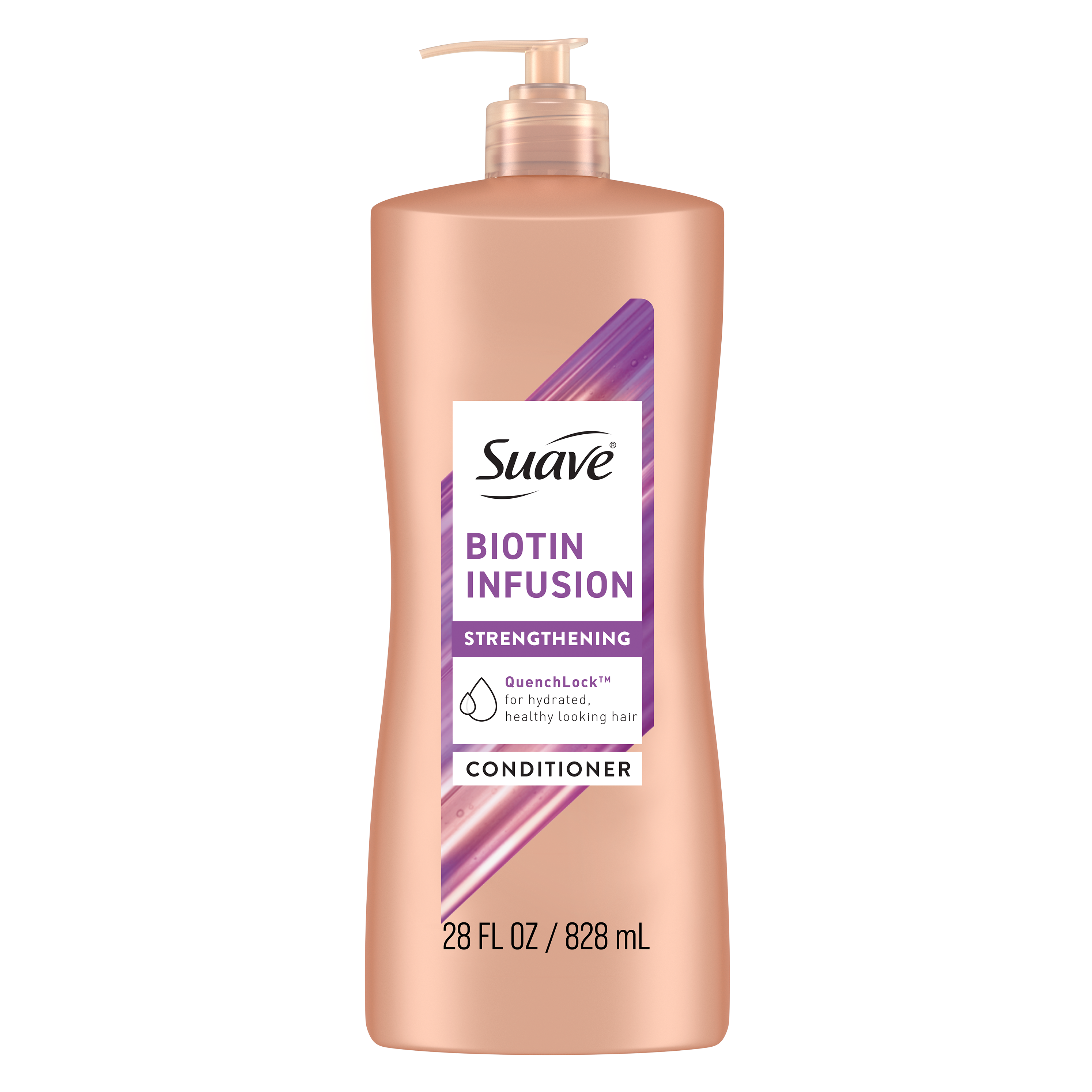 Suave Professionals Biotin Infusion Conditioner with Pump, Strengthening, 28 fl oz Suave