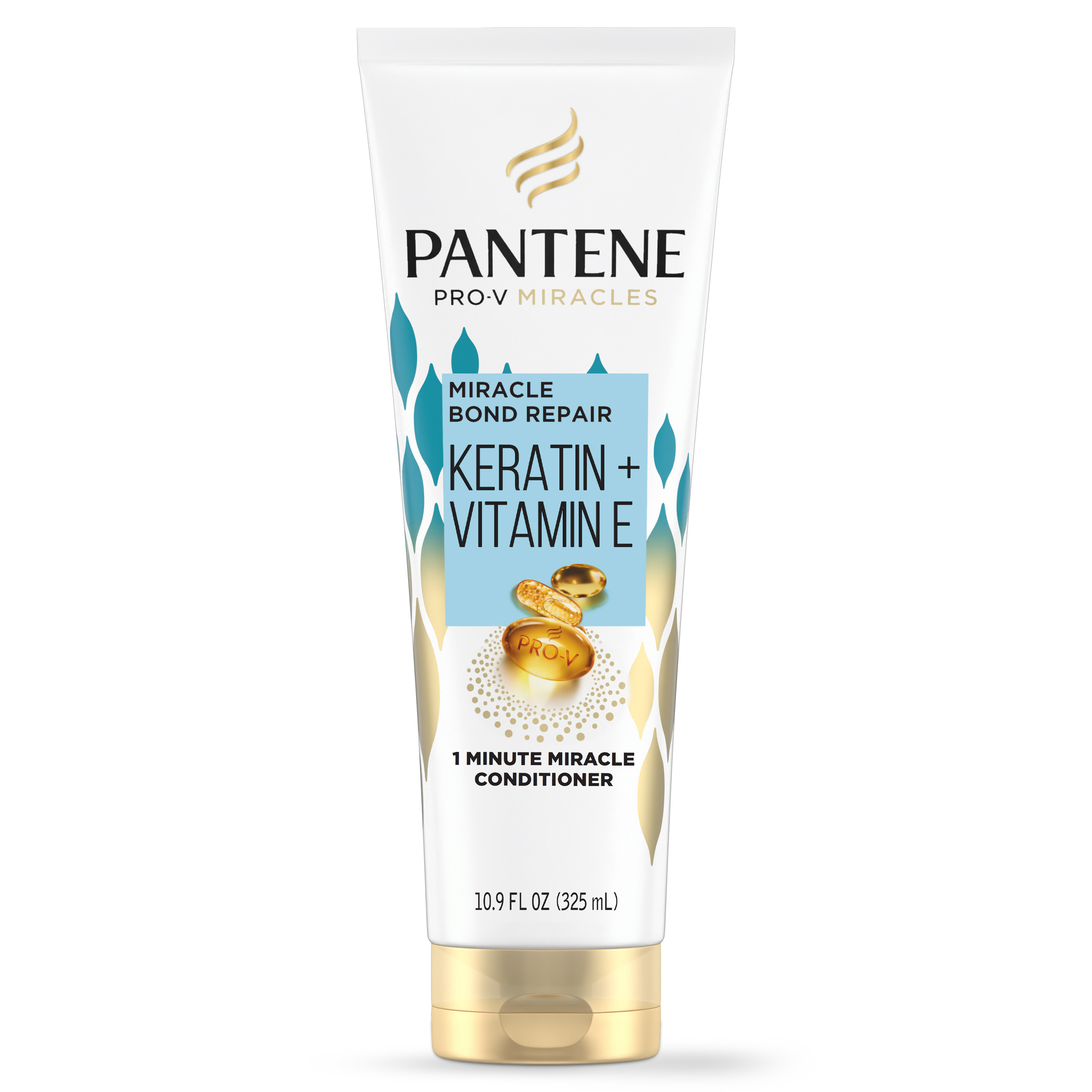 Pantene Pro-V Miracles Bond Repair Keratin + Vitamin E 1 Minute Miracle Conditioner 10.9 fl oz for All Hair Types Pantene