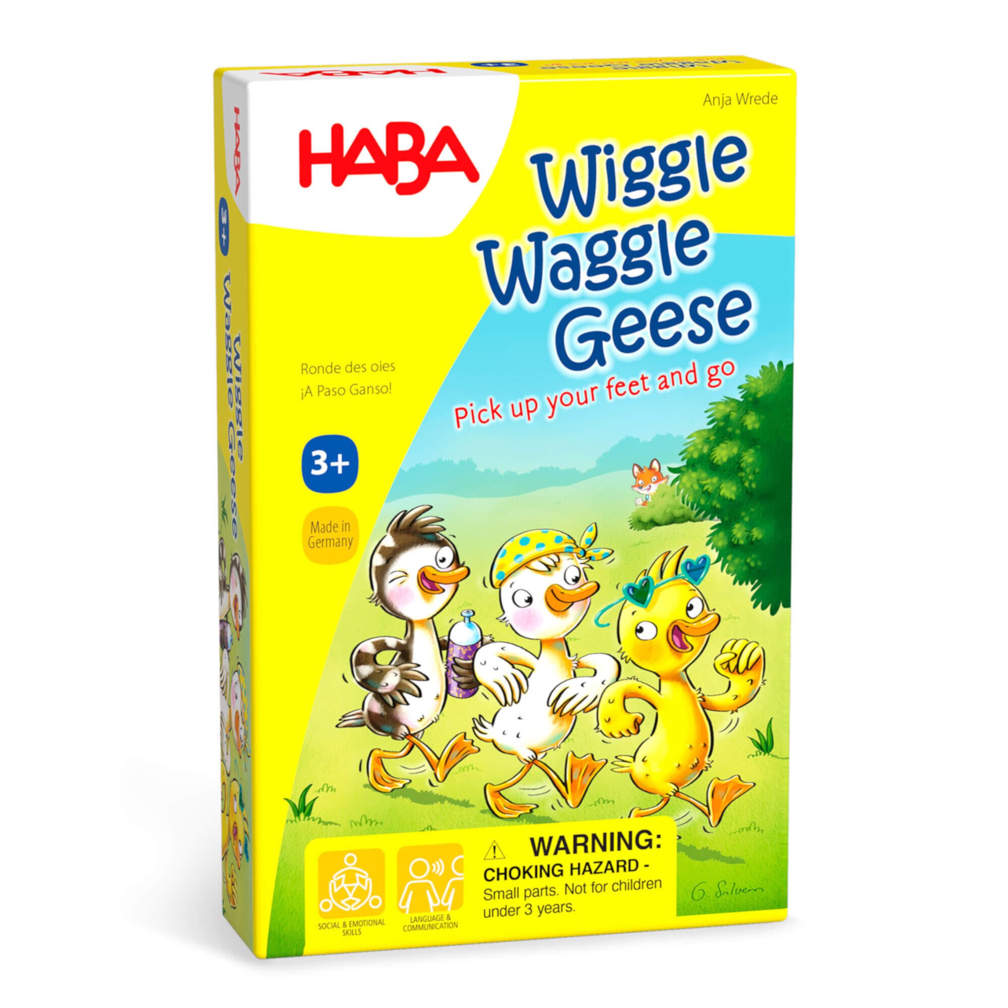 HABA Wiggle Waggle Geese Cooperative Movement Game for Ages 3+ Haba