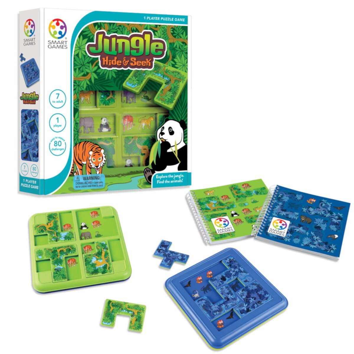 SmartGames Hide & Seek Jungle Puzzle Game for Ages 5 - Adult SmartGames