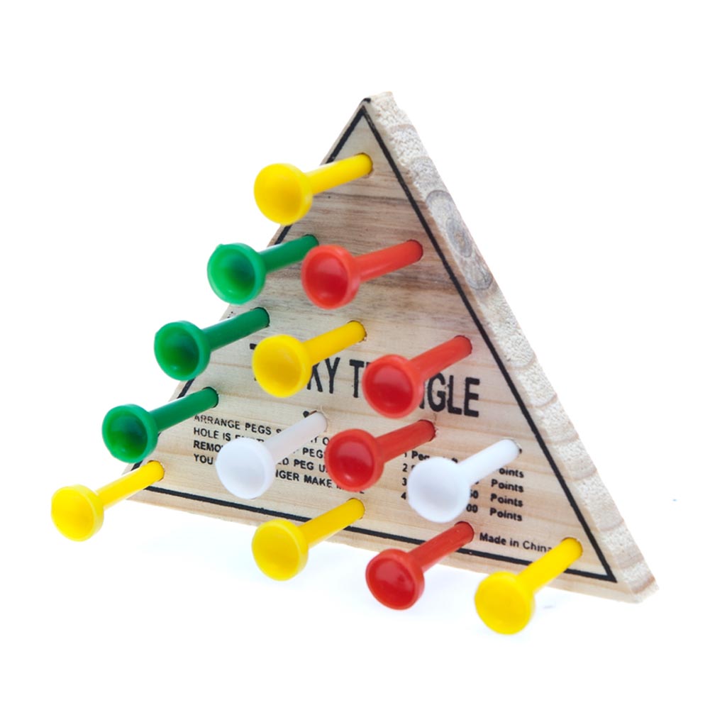 board & travel games - wooden triangle game Rhode Island Novelty