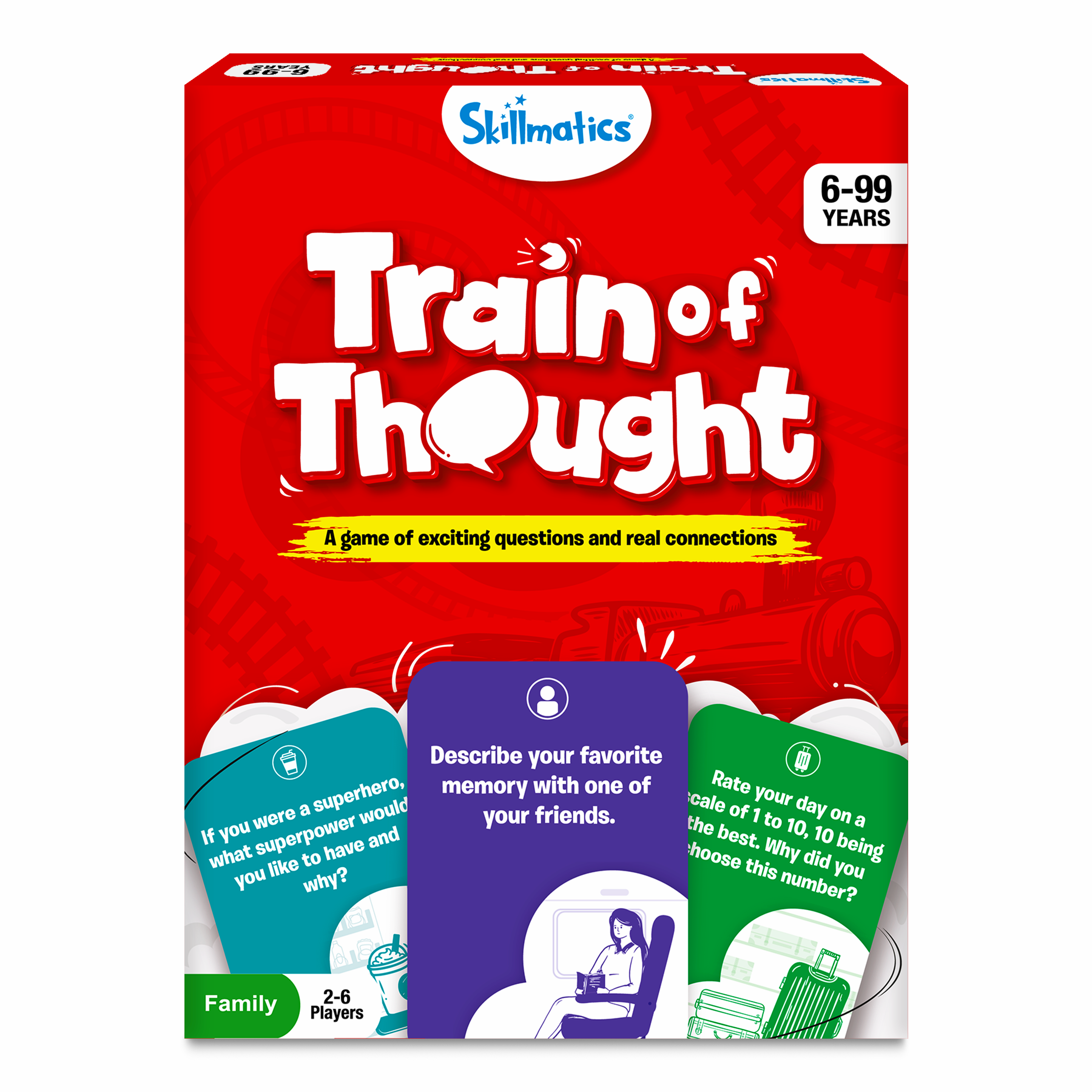 Skillmatics Train of Thought: Fun for Family Game Night, Perfect Gifts for Kids Ages 6 & Up Skillmatics