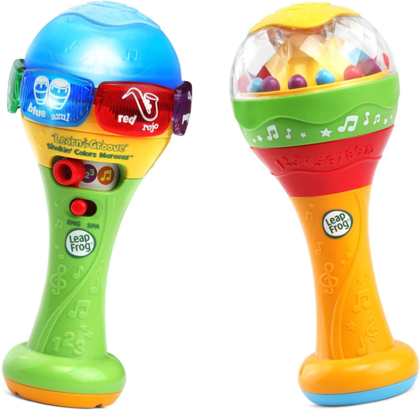 LeapFrog Learn & Groove Shakin' Colors Maracas - Includes electronic and non-electronic maracas, Parent's Guide, Multicolor Exclusive Visit the LeapFrog Store