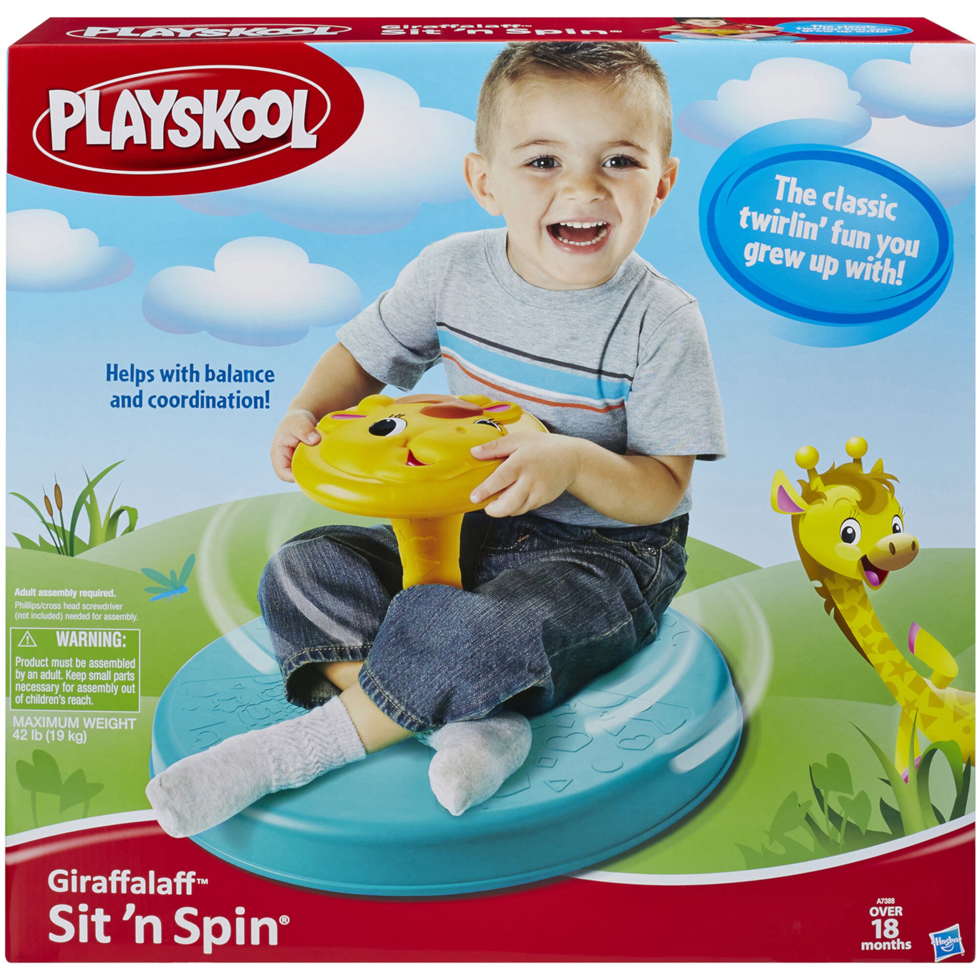 Playskool Giraffalaff Sit 'n Spin Toy Playskool