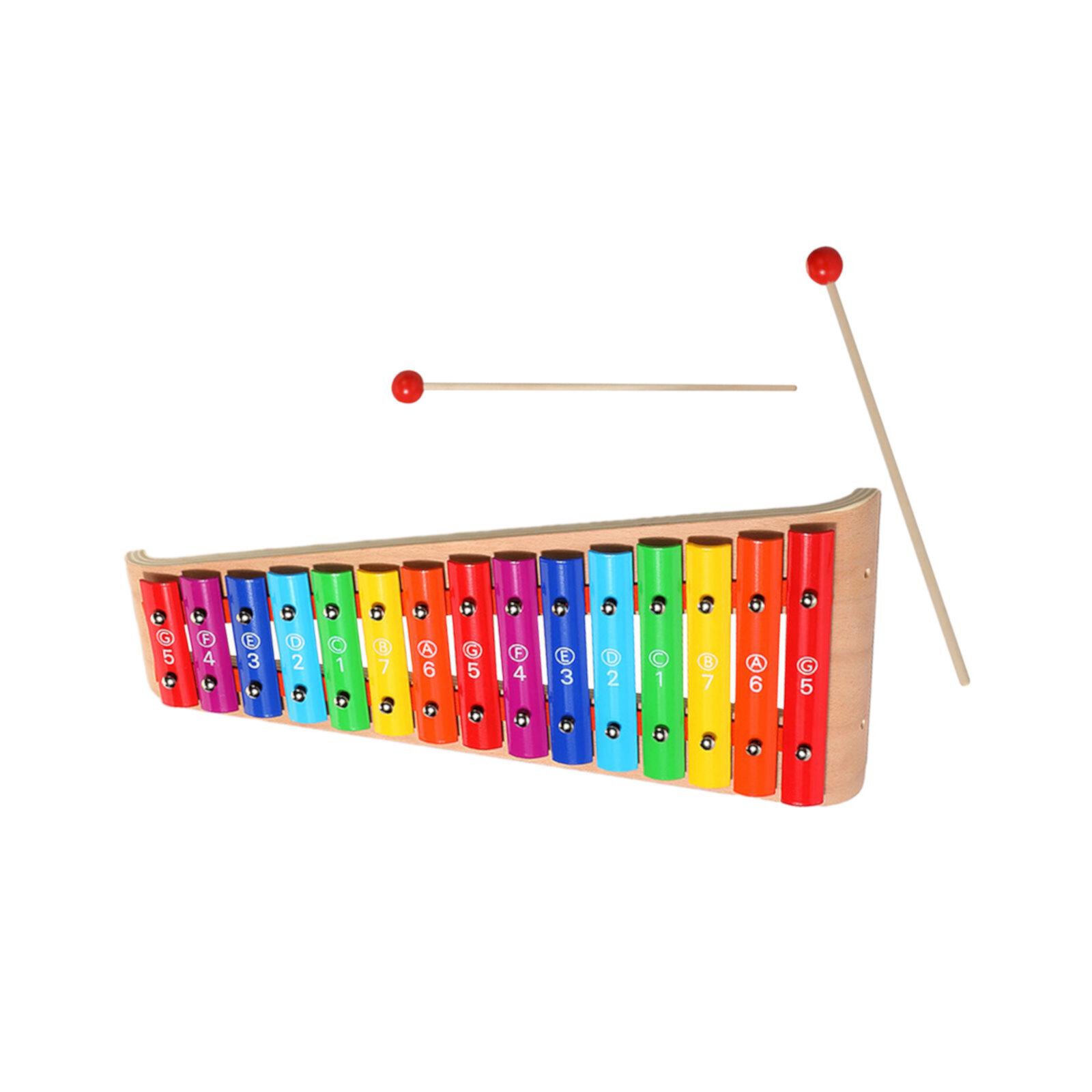 Kids Wooden Xylophone Toy Montessori Toys Colorful, with 2 Mallets, Baby Musical Instrument for Holiday Present, Motor Skills 15 tone STARTIST