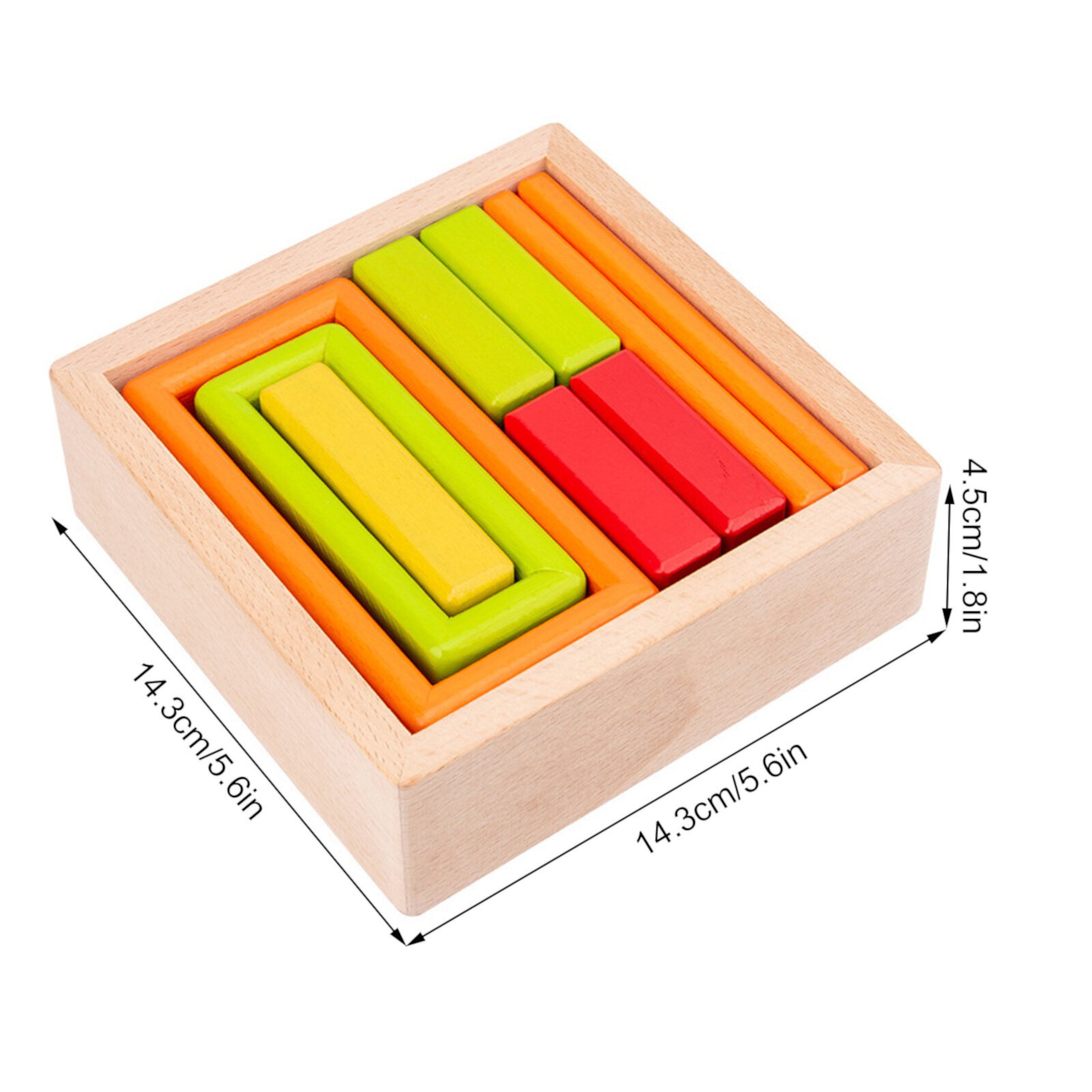 Wooden Rainbow Stacking Toy Stacking Rainbow Stacker Nesting Blocks Puzzle Creative Shape Building Blocks Toys for Kids Baby Toddler Christmas Gift GJPRXCx