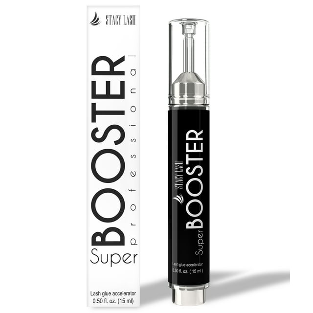 Stacy Lash Super Booster for Eyelash Extensions /0.50 fl. oz. / 15 ml/ Eyelash Extension Supplies  / Speeds up Bonding Time in Low Humidity / Eyelash Extension Glue Activator/for Professional Use Only STACY LASH