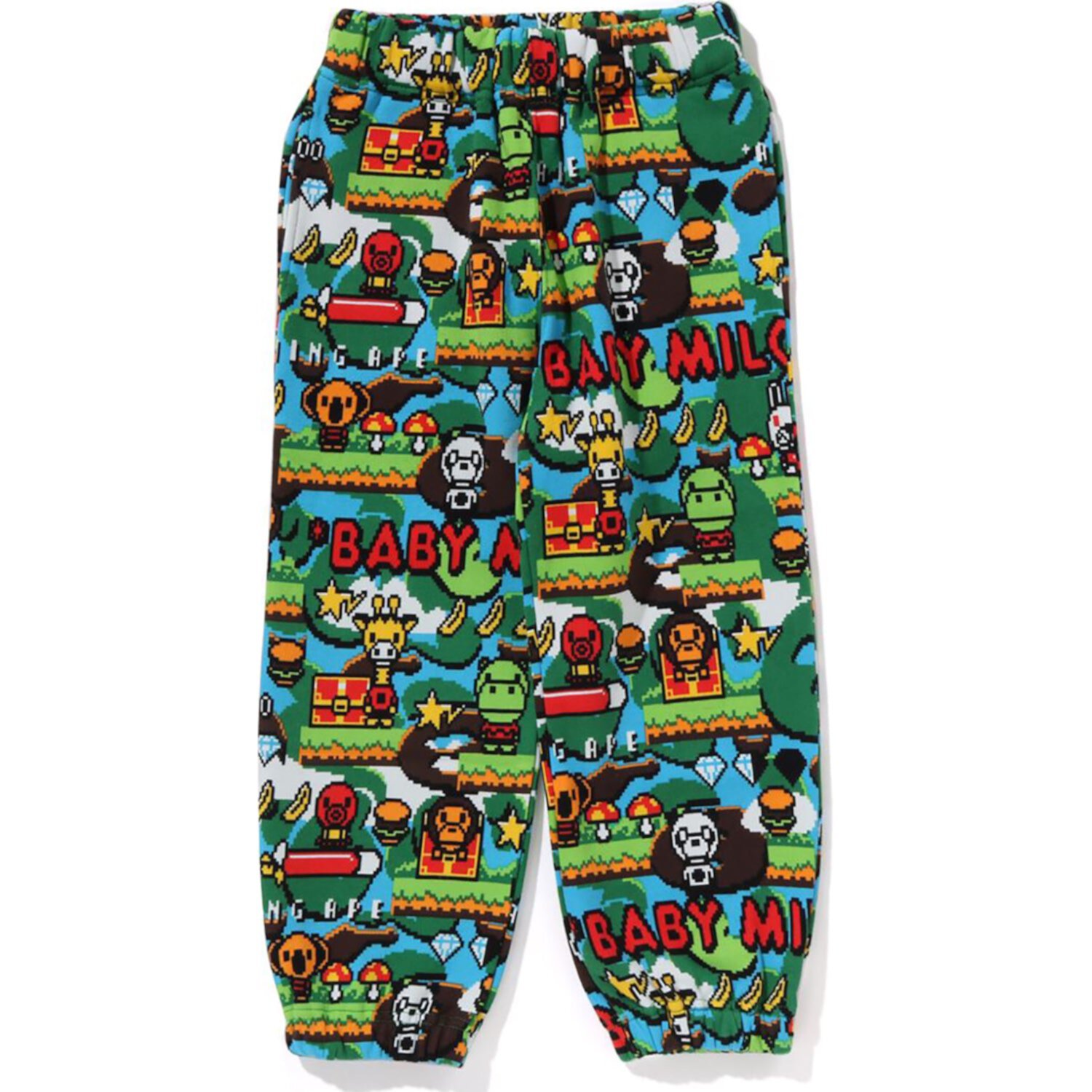 BABY MILO GAME PATTERN SWEATPANTS KIDS BAPE