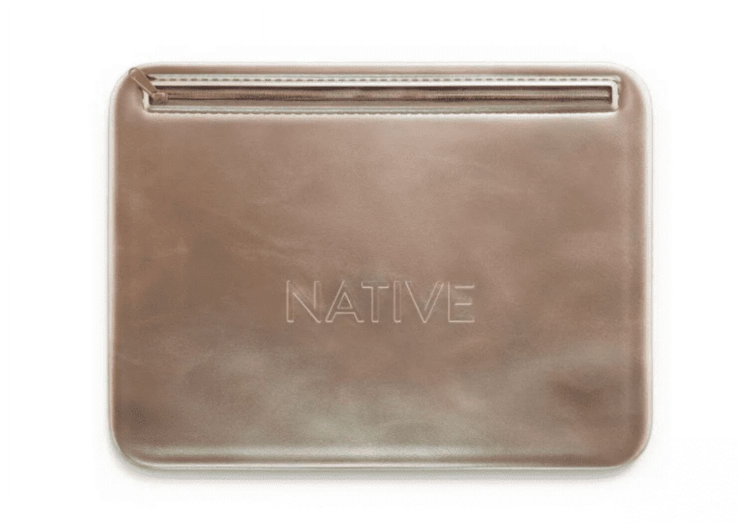 Косметичка NATIVE Travel Gold Metallic, 9 x 7 дюймов Native