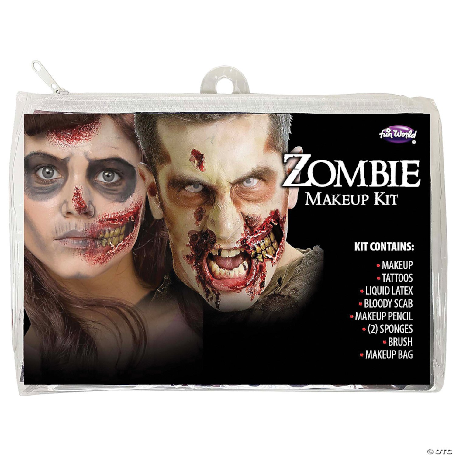 Косметичка Fun World Make-up Zipper Bag Zombie Kit Fun World