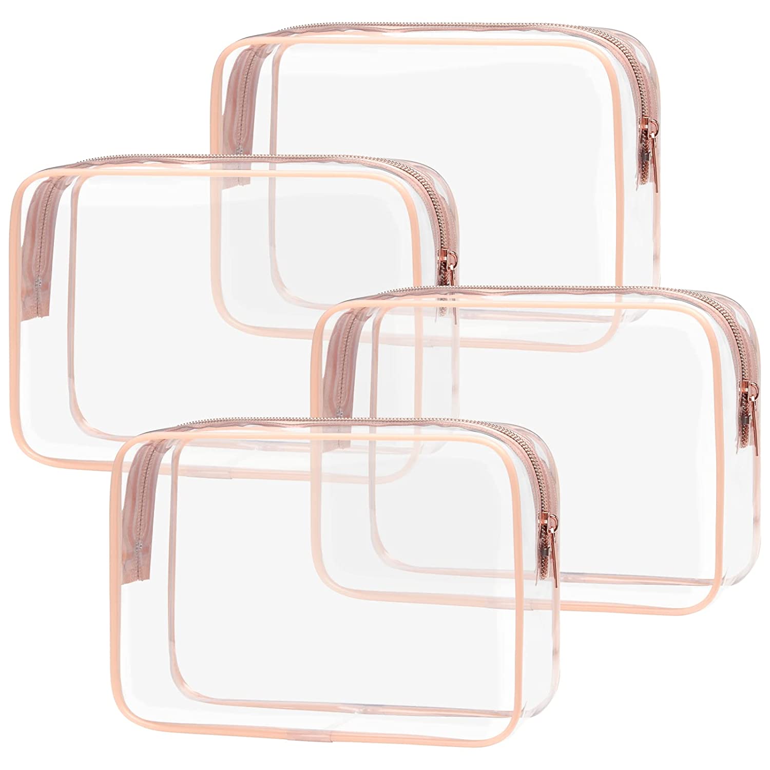 Косметички Dockapa Clear Makeup Bags, 4 упаковки, размер кварта Dockapa