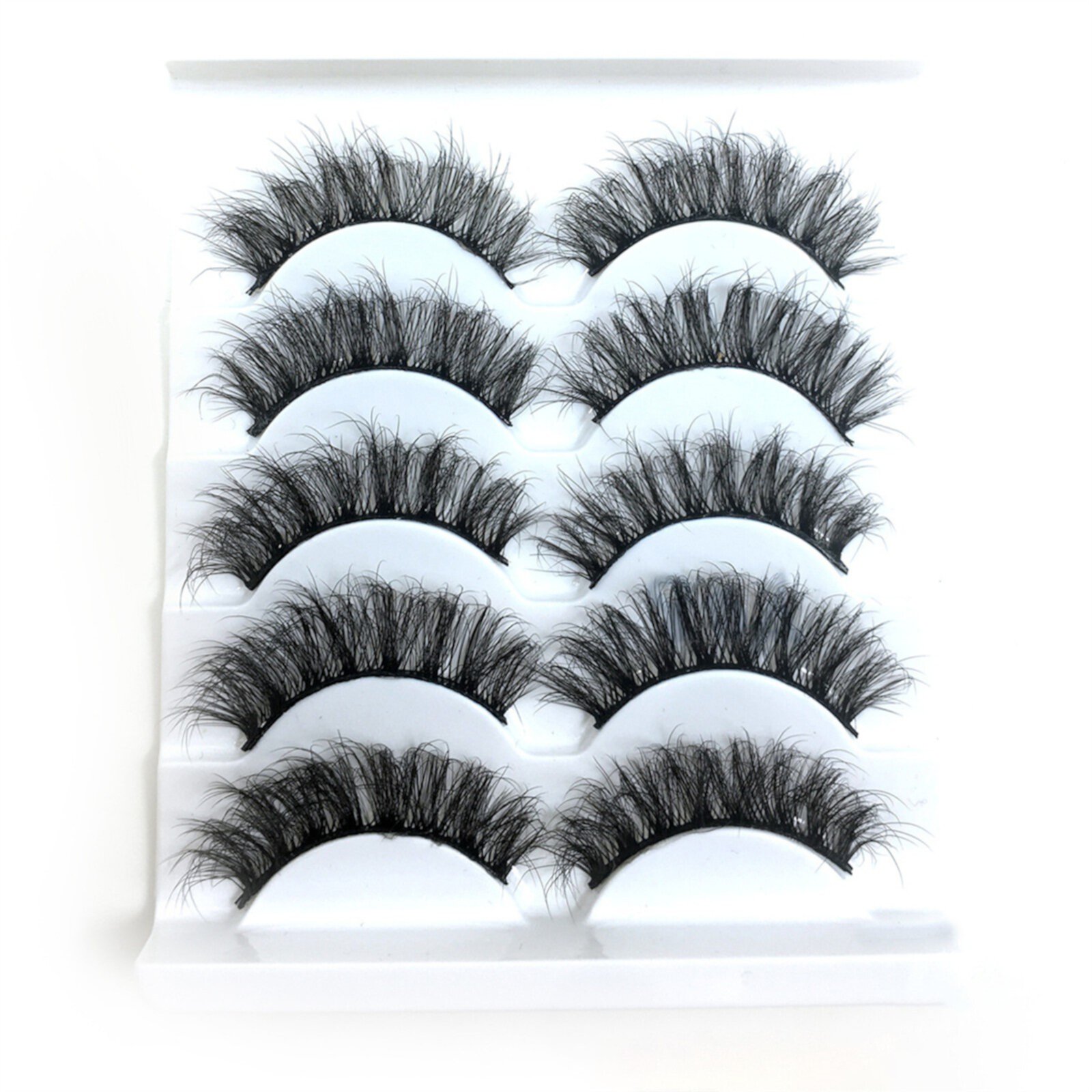 Sehao False Eyelashes Lashes Pack 10 Pairs 8D Dramatic Eyelashes Wispy Cat Eye Style Volume Eye Lashes Multipack Sehao