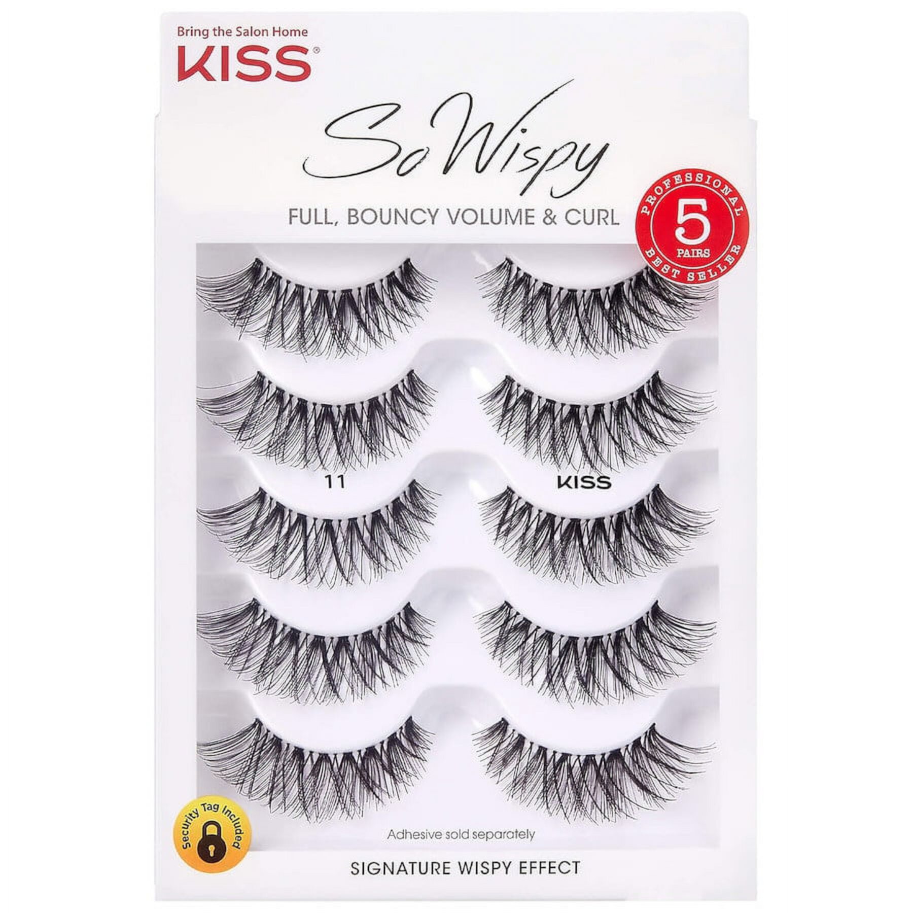 Kiss So Wispy Full Volume Fake Eyelashes 5.0 pr Visit the KISS Store