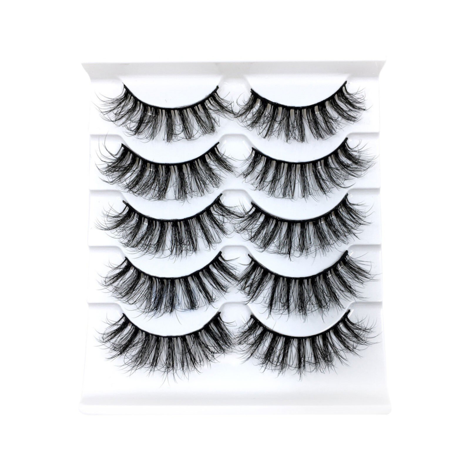 Sehao False Eyelashes Lashes Pack 10 Pairs 8D Dramatic Eyelashes Wispy Eye Style Volume Eye Lashes Multipack Sehao