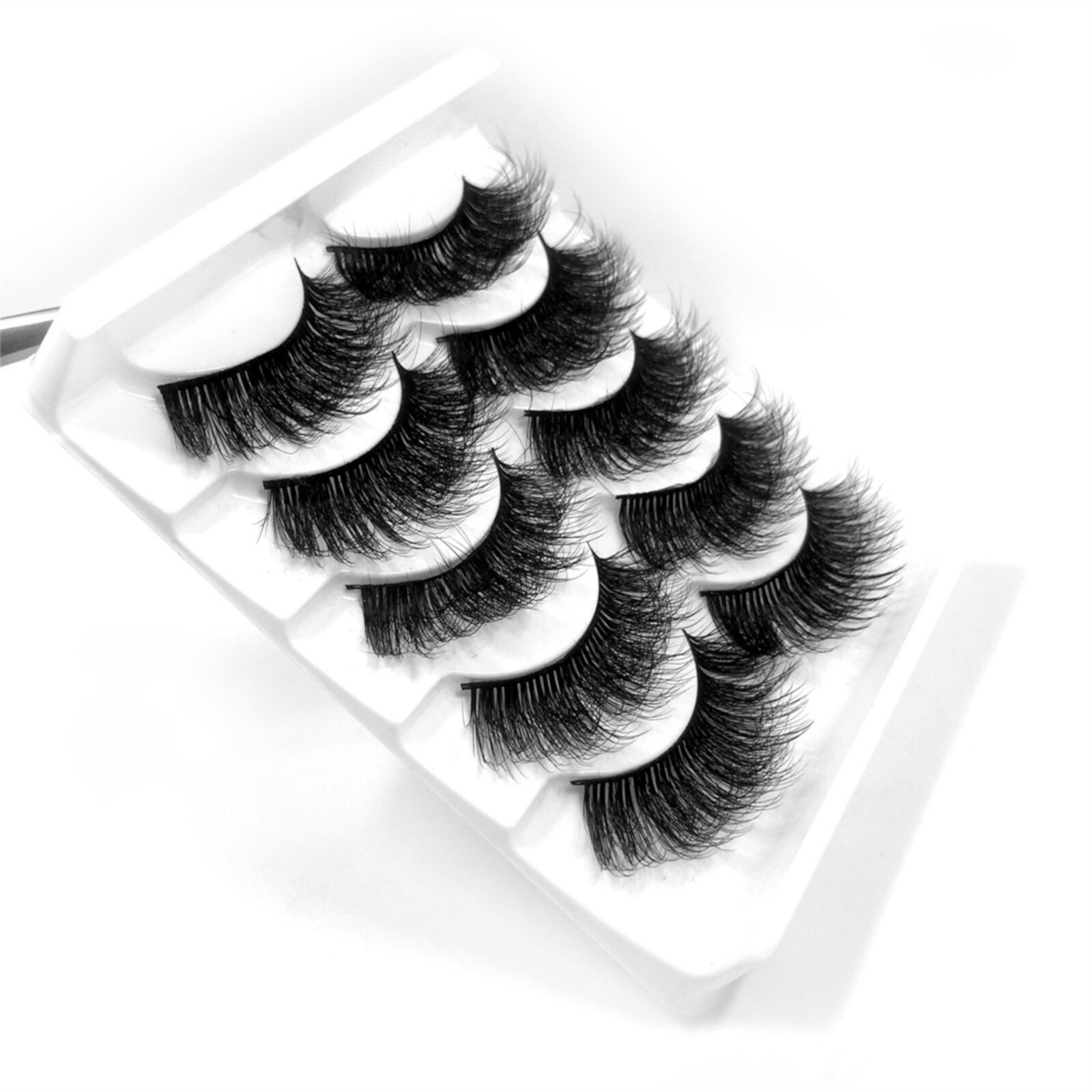 Sumllary 20 Lashes 002 False Eyelashes Lashes Pack 10 Pairs 8D Dramatic Eyelashes Wispy Eye Style Volume Eye Lashes Multipack Sumllary