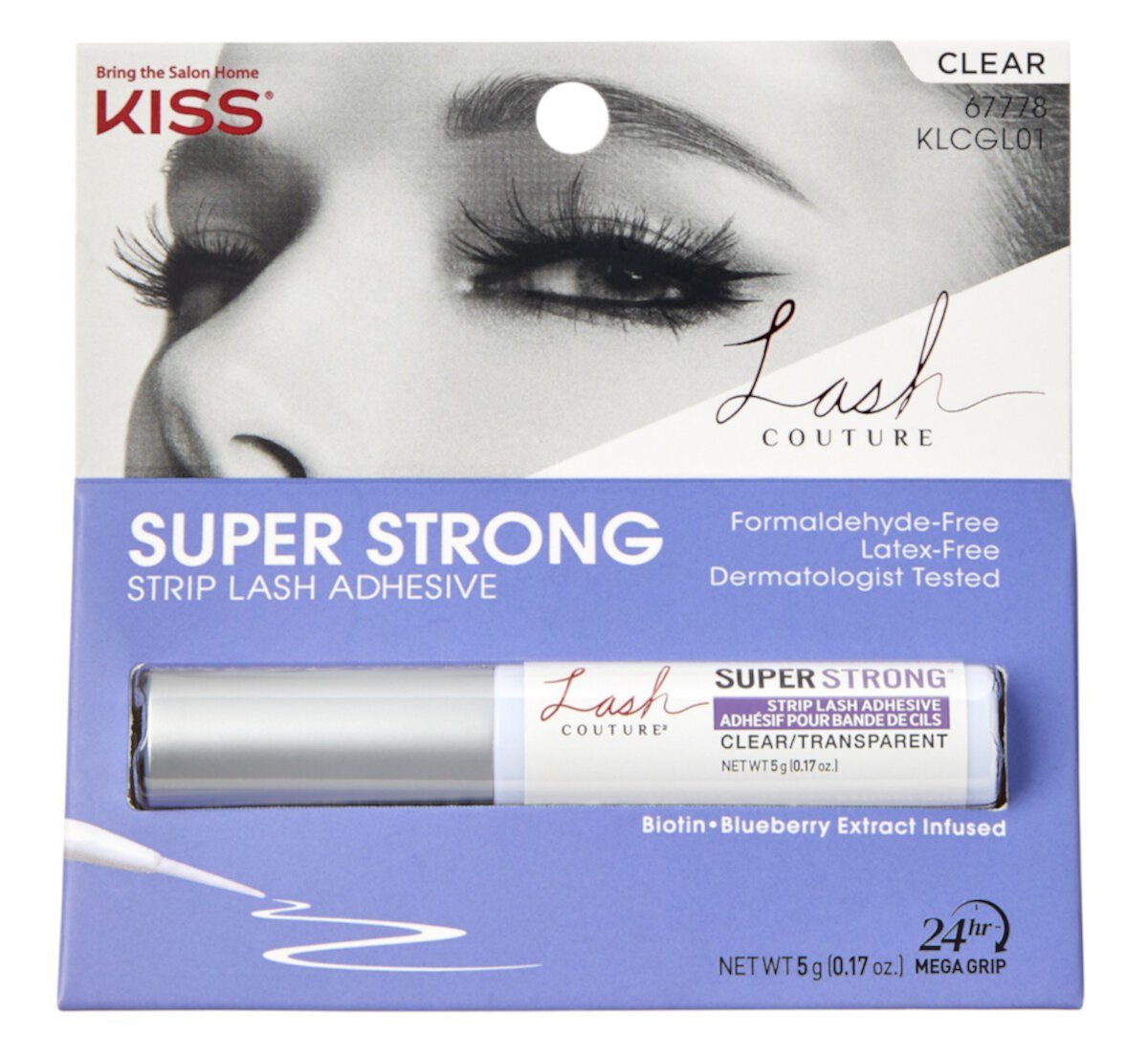 Kiss Lash Couture Adhesive Strip Lash Super Strong Hold (Pack of 3) Visit the KISS Store