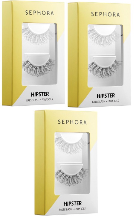 Pack of 3 SEPHORA COLLECTION Vegan False Eyelashes Hipster Natural SEPHORA COLLECTION