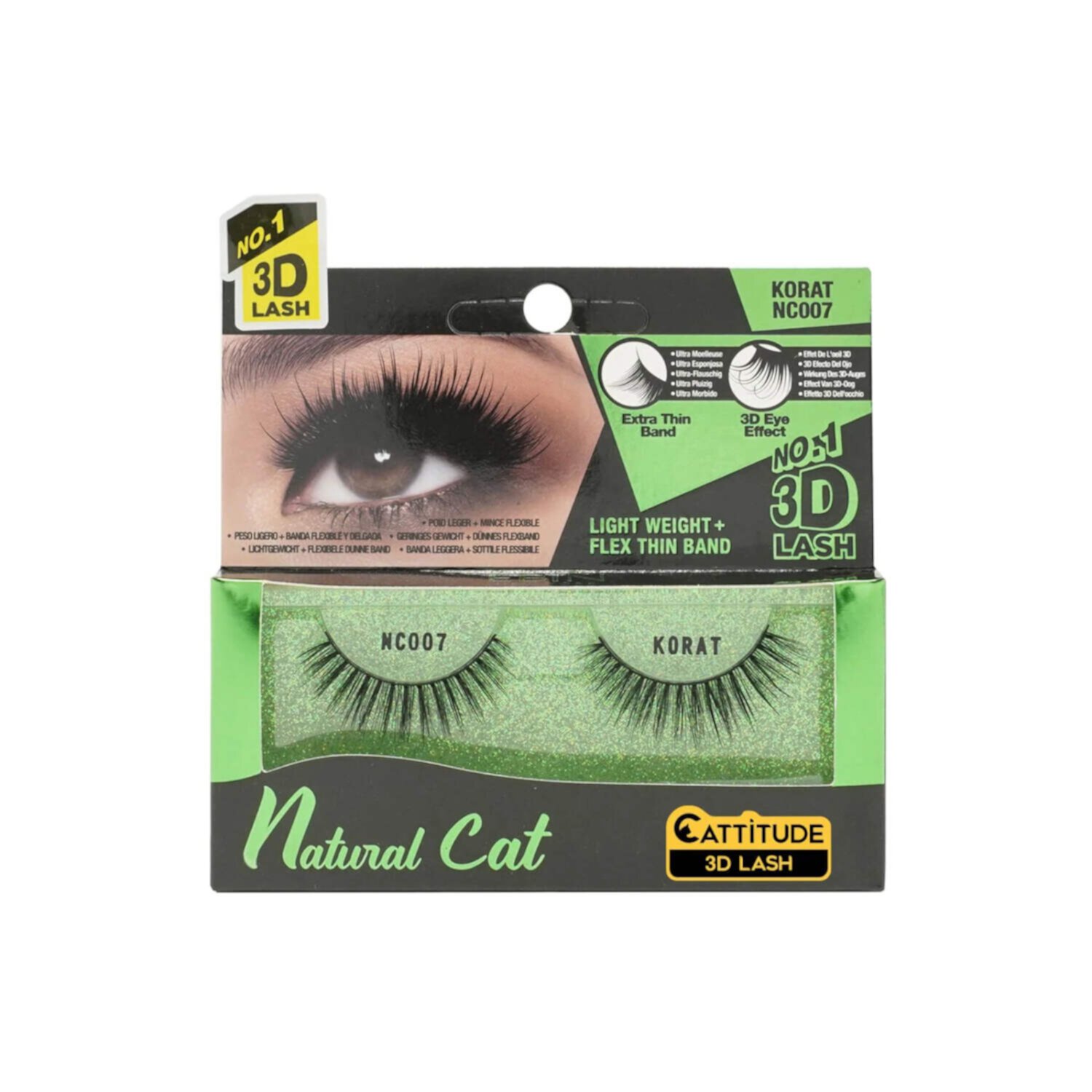 Ebin New York Natural Cat 3D Eye Lashes-Korat Visit the EBIN NEW YORK Store