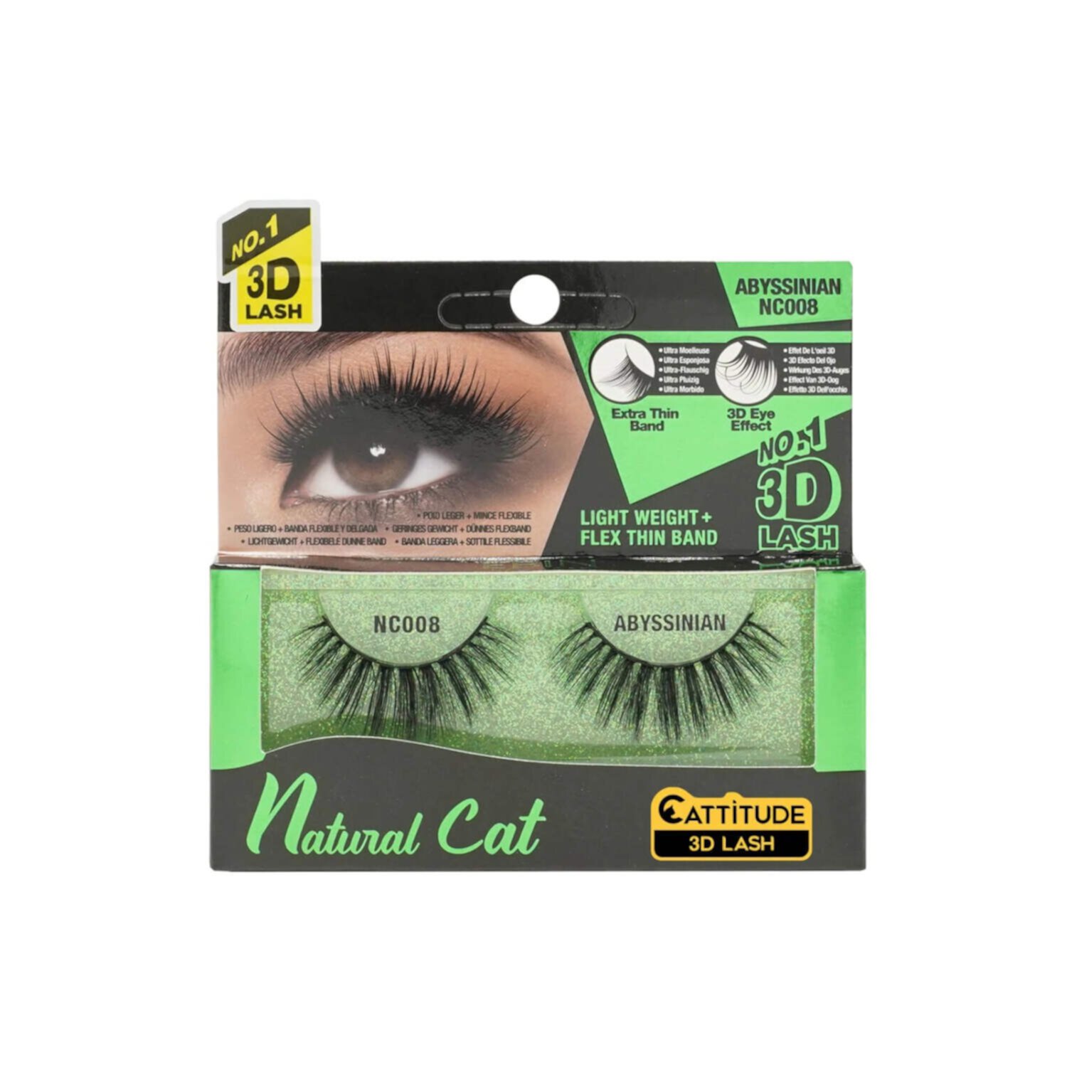 Ebin New York Natural Cat 3D Eye Lashes-Abyssinian Visit the EBIN NEW YORK Store