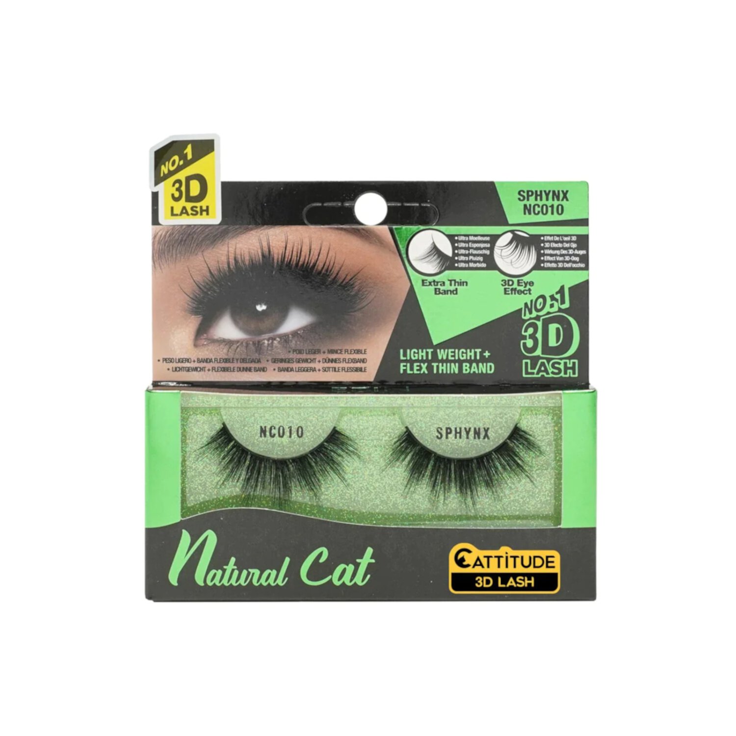 Ebin New York Natural Cat 3D Eye Lashes-Sphynx Visit the EBIN NEW YORK Store