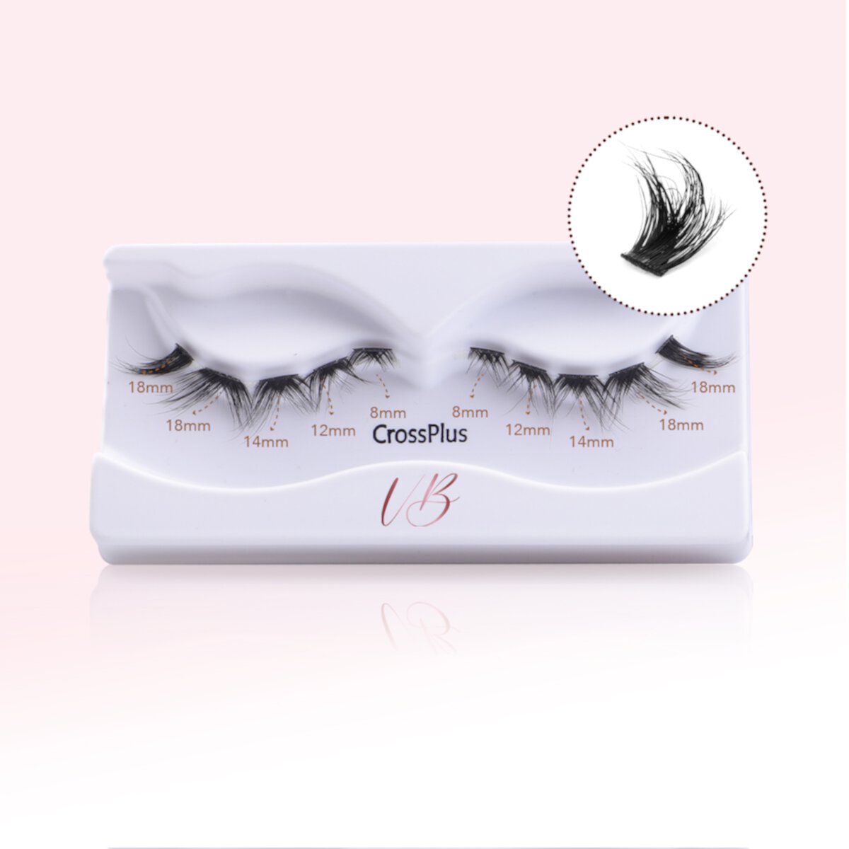 Veyesbeauty 4 Pairs False Eyelashes X Cross 4D Layered Cluster Lashes Natural Soft Lightweight Fake Lashes VEYESBEAUTY