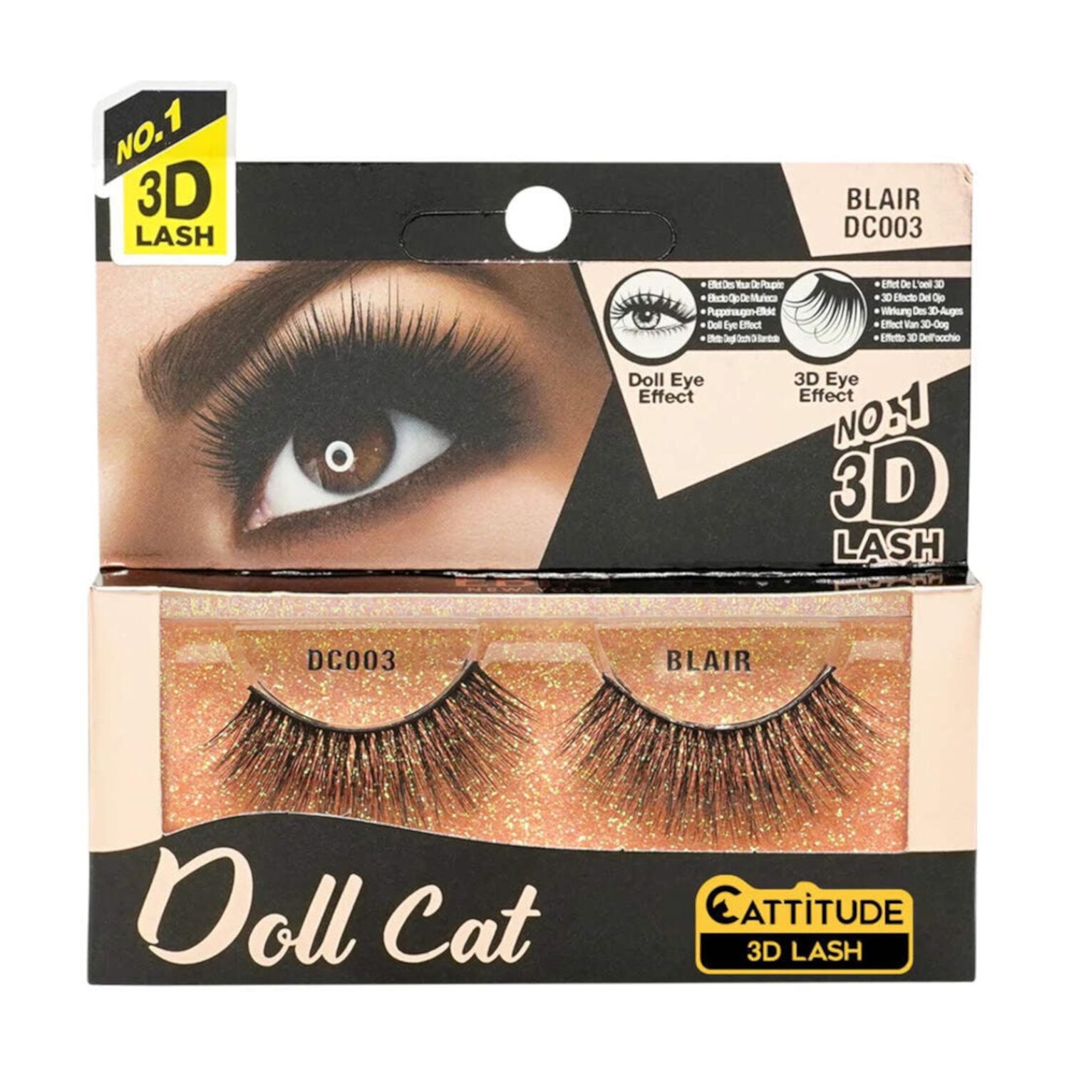 Ebin New York Doll Cat 3D Eye Lashes-Blair Visit the EBIN NEW YORK Store