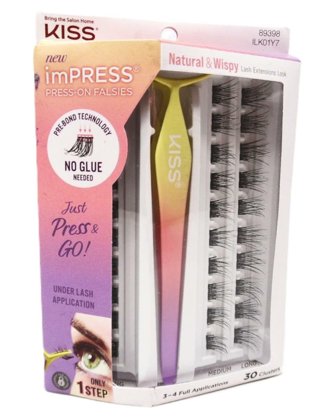 KISS imPRESS Press-On Falsies Lash Extensions - Natural & Wispy - 89398 ILK01Y7 Visit the KISS Store