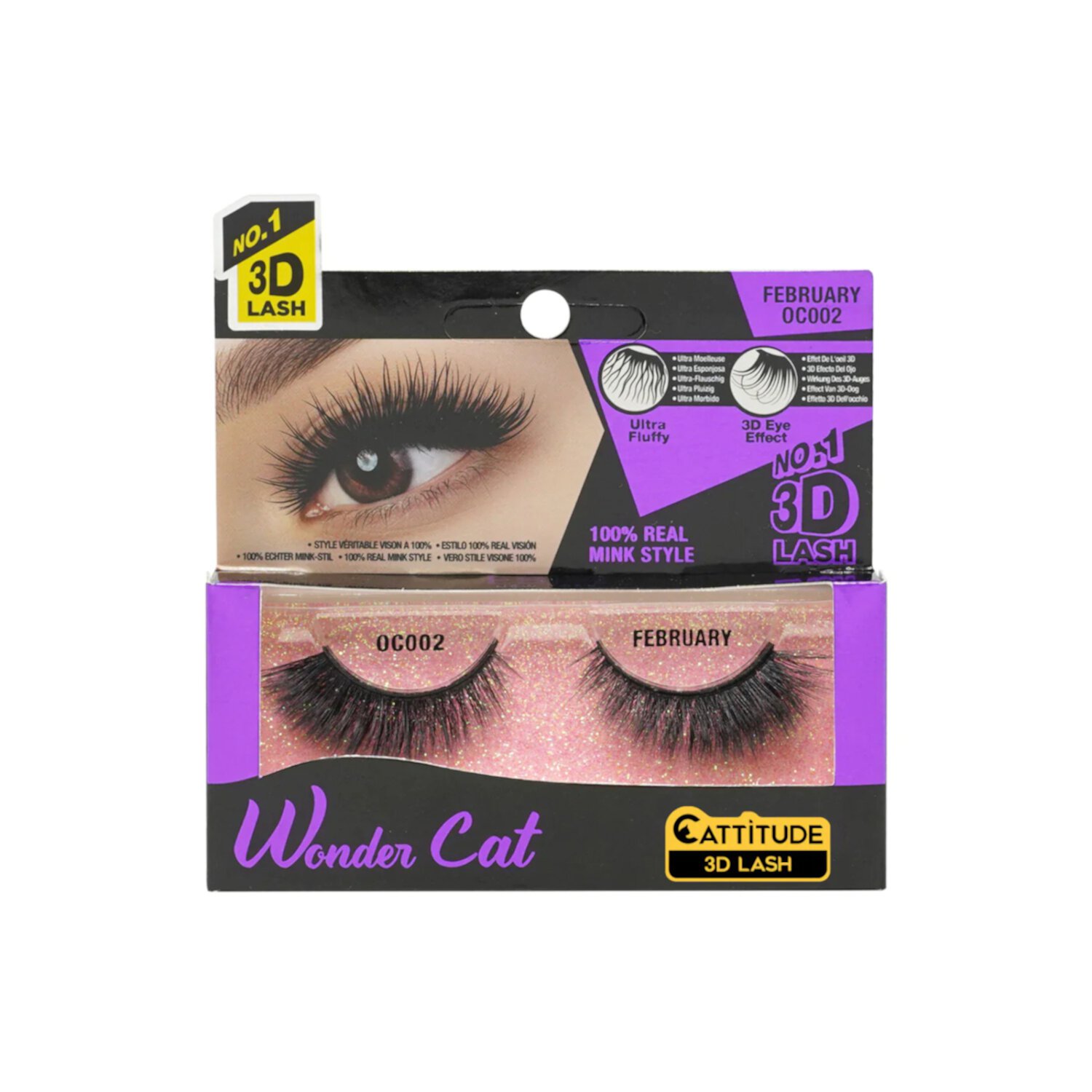 EBIN - FEBRUARY WONDER CAT 3D FAUX MINK LASHES OC002 Visit the EBIN NEW YORK Store