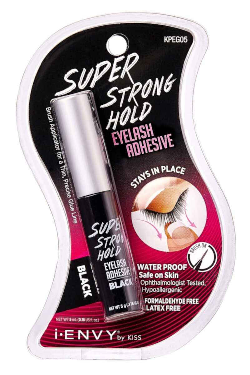 Kiss I Envy Eyelash Adhesive Super Strong Hold Black 5 Gram (Pack of 3) Visit the KISS Store