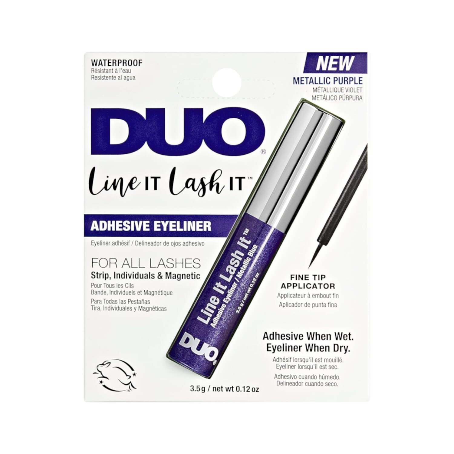 Клеевая подводка для ресниц Duo Line It Lash It, водостойкая, металлического фиолетового цвета Duo