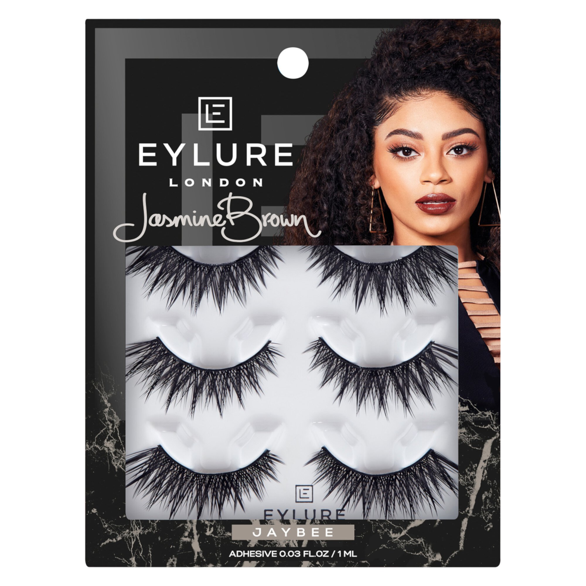 Eylure Jasmine Brown False Eyelashes, Jaybee, 3 Pair Eylure