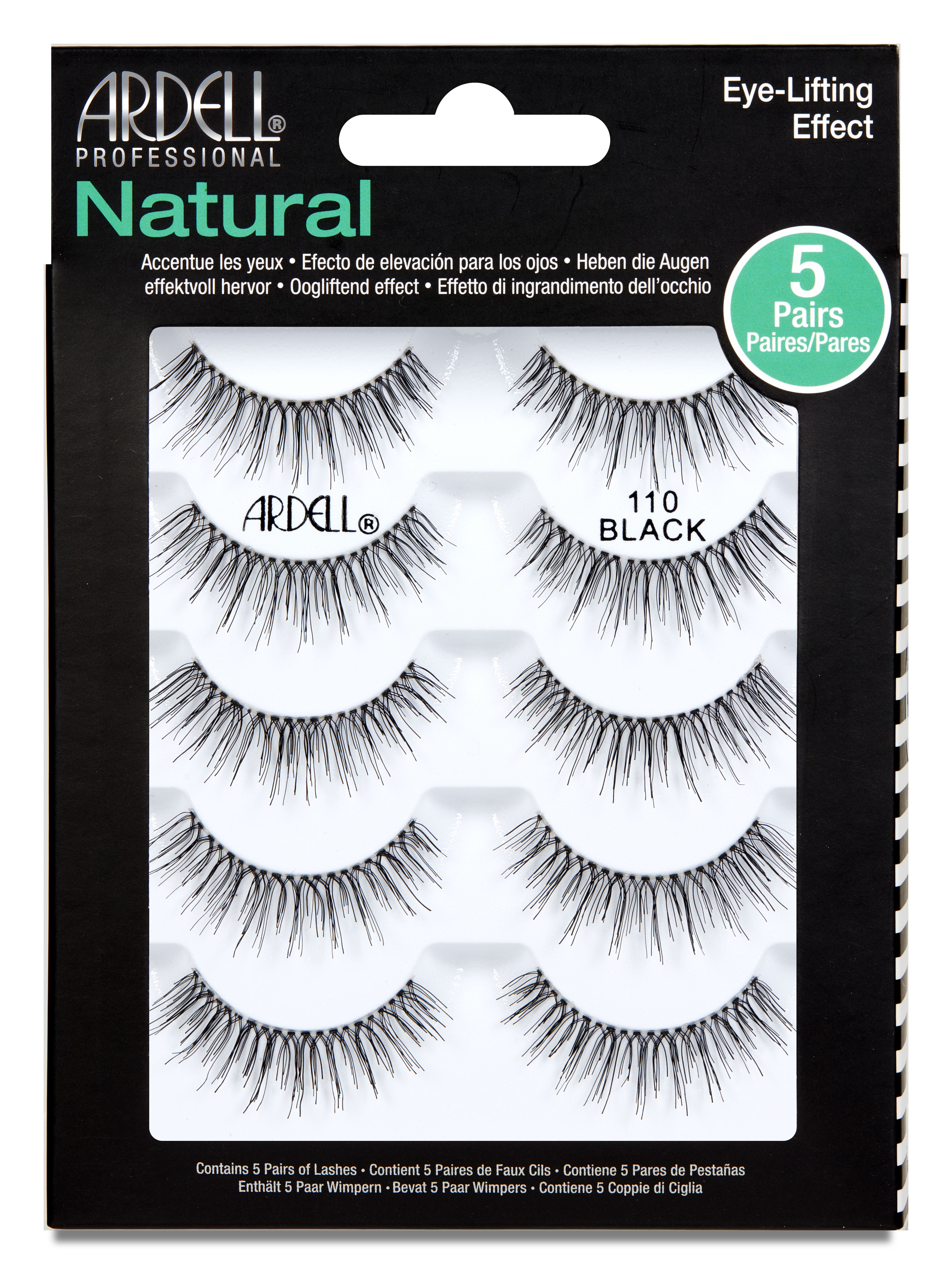 Ardell Glamour Multipack 4 Pair Lashes, 110 Black ARDELL