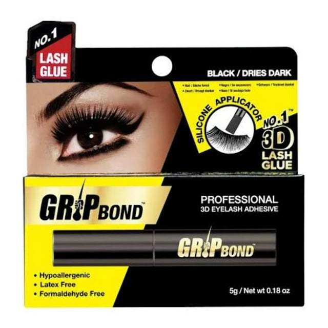 GRIP BOND LATEX-FREE LASH ADHESIVE - BLACK EBIN NEW YORK