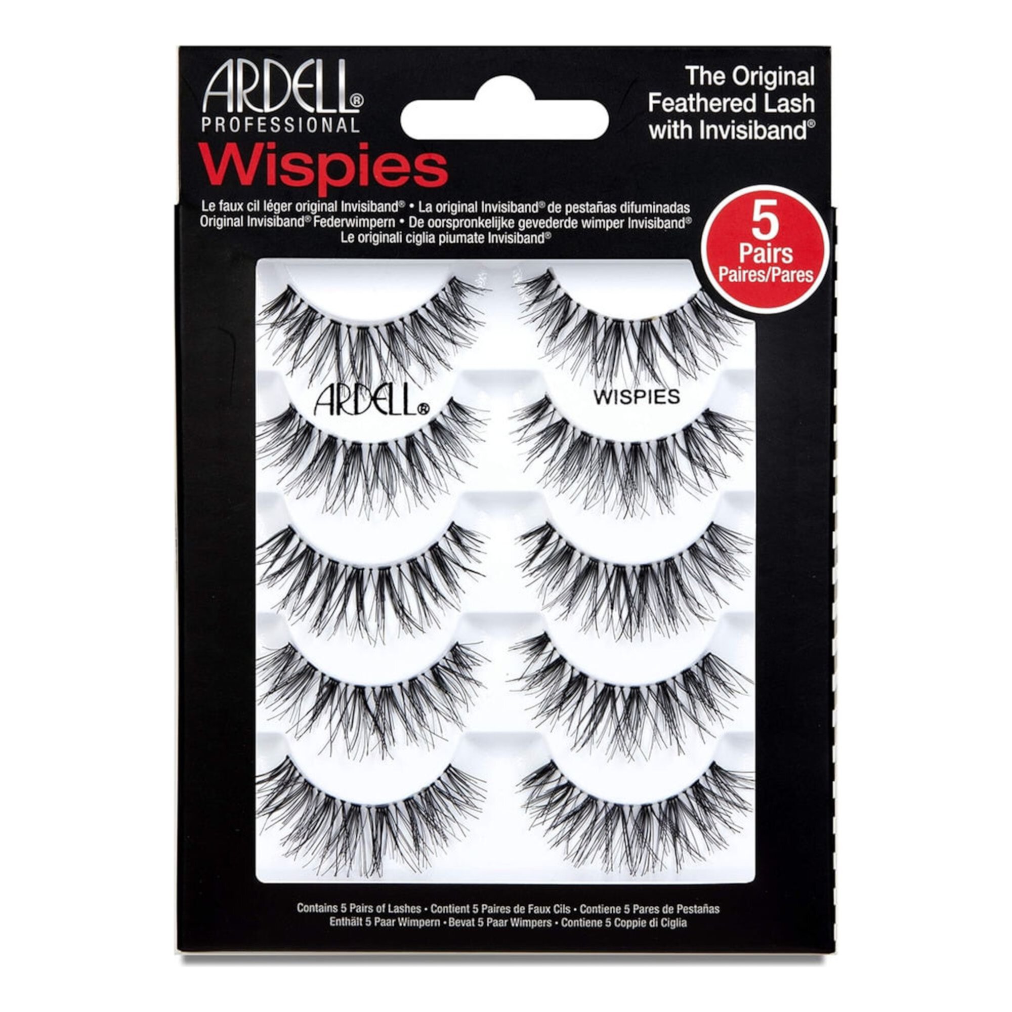 Ardell False Eyelashes Wispies Black, (Pack of 2) ARDELL