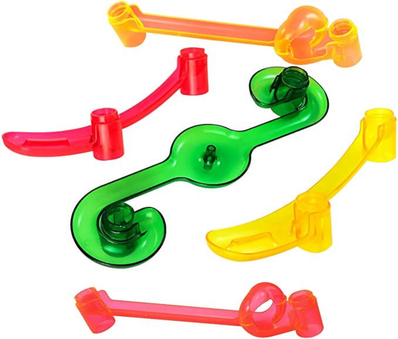 Marble Genius Waterslides & Roller Coasters Marble Run Accessory Set (5 pcs.): Your Ultimate Marble Track Race Set and Maze, Experience Thrilling Adventures & Heart-Pumping Marble Roller Coaster Rides Marble Genius