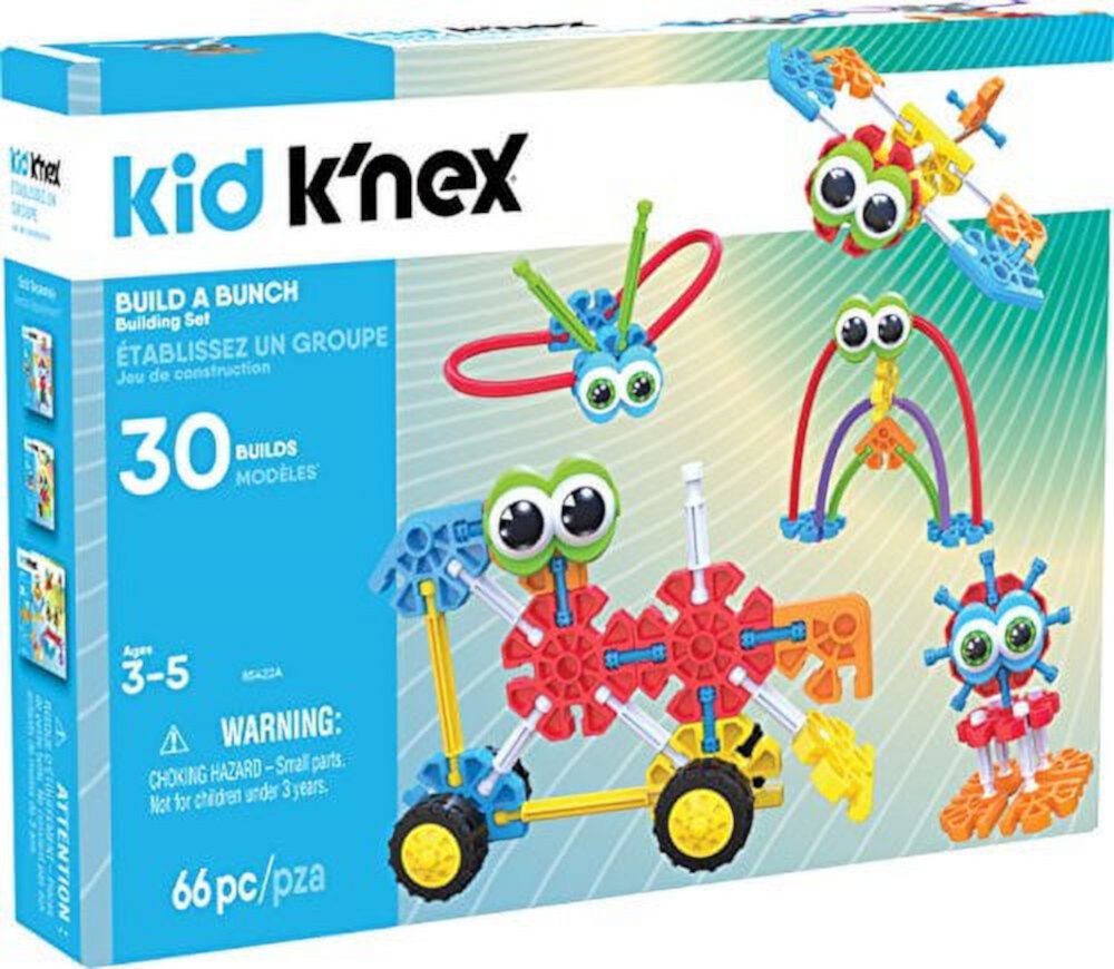 KID KNEX  Build A Bunch Set  66 Pieces  For Ages 3+ Construction Educational Toy Generic