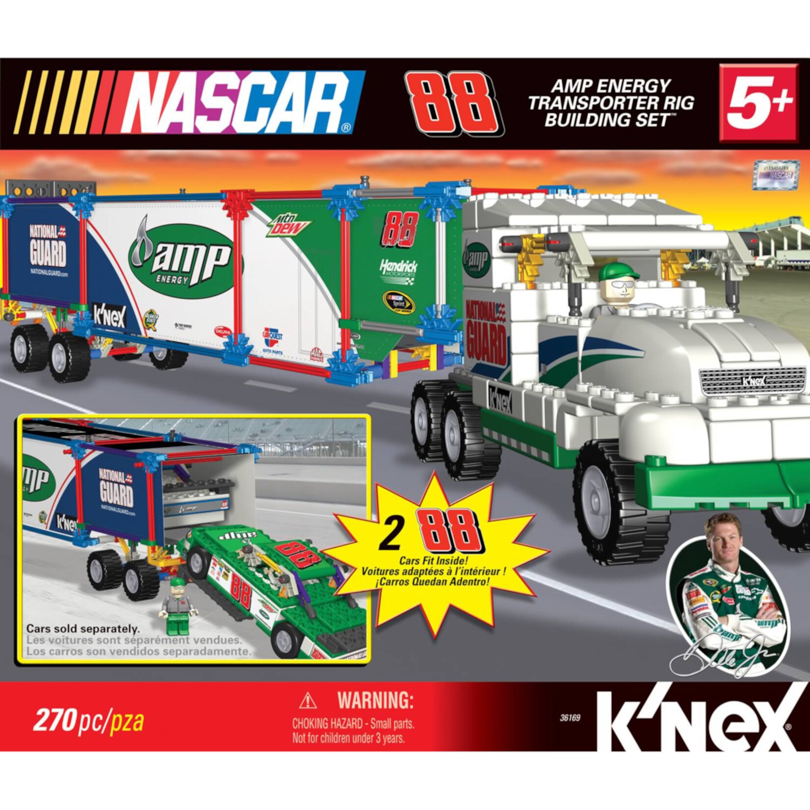 K'NEX NASCAR Building Set: #88 Amp Energy Transporter Rig K'NEX