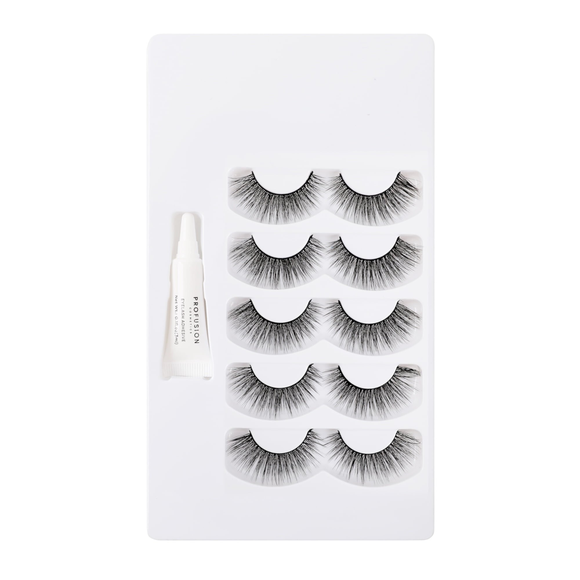 Profusion Cosmetics Iconic 3D Faux Mink Eyelashes 5 Pair- Big Tease Profusion