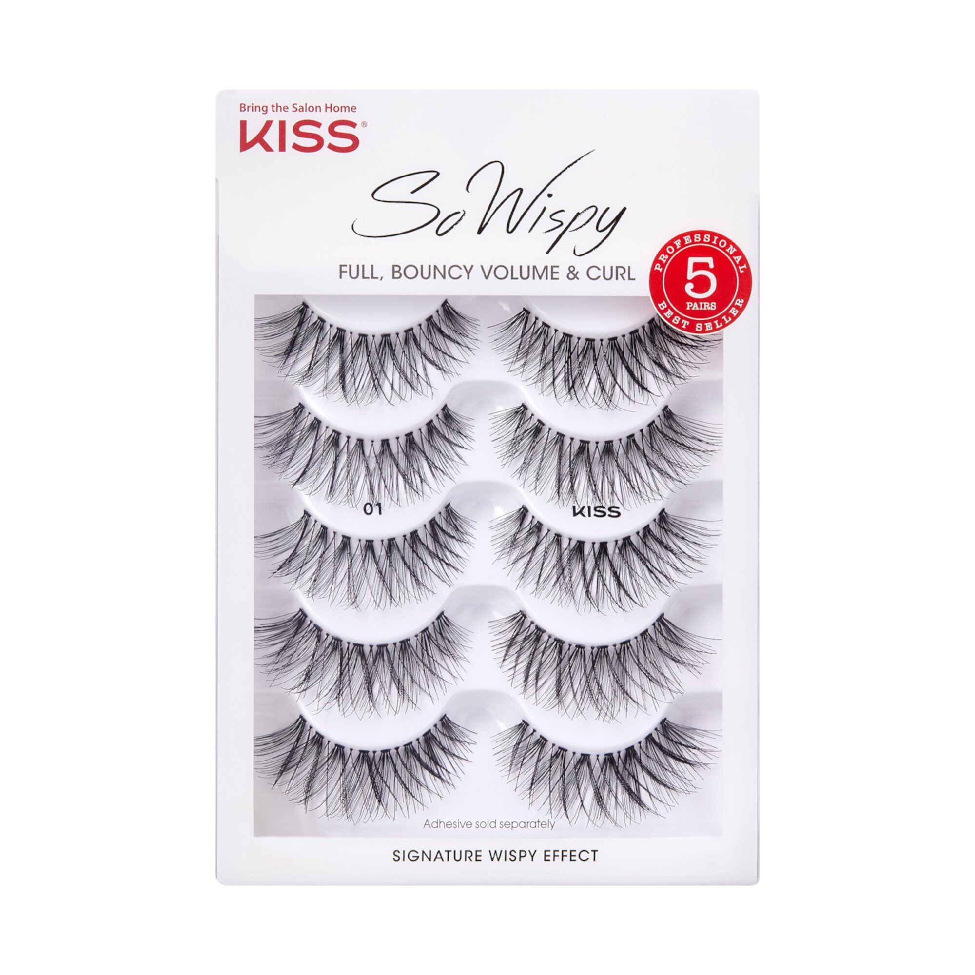 (2 pack) KISS So Wispy Lashes - Multipack 01 Visit the KISS Store