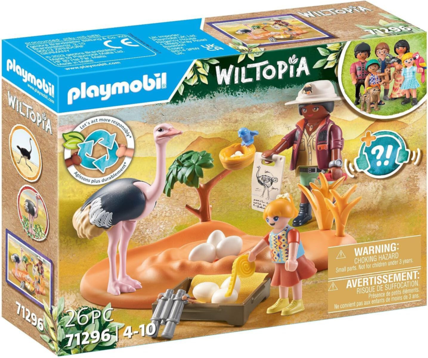 Wildtopia Ostrich Keepers Set Playmobil 71296 Unknown